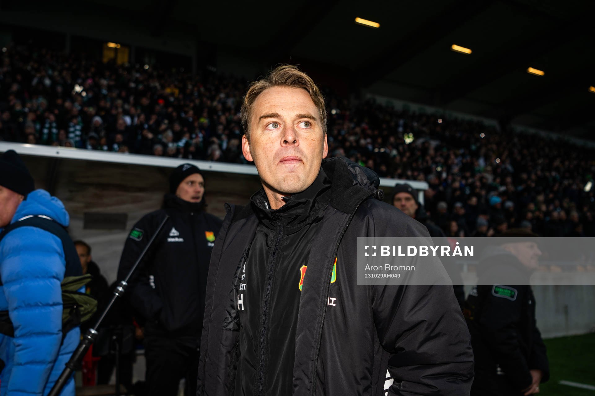 GAISs tränare Fredrik Holmberg deppar