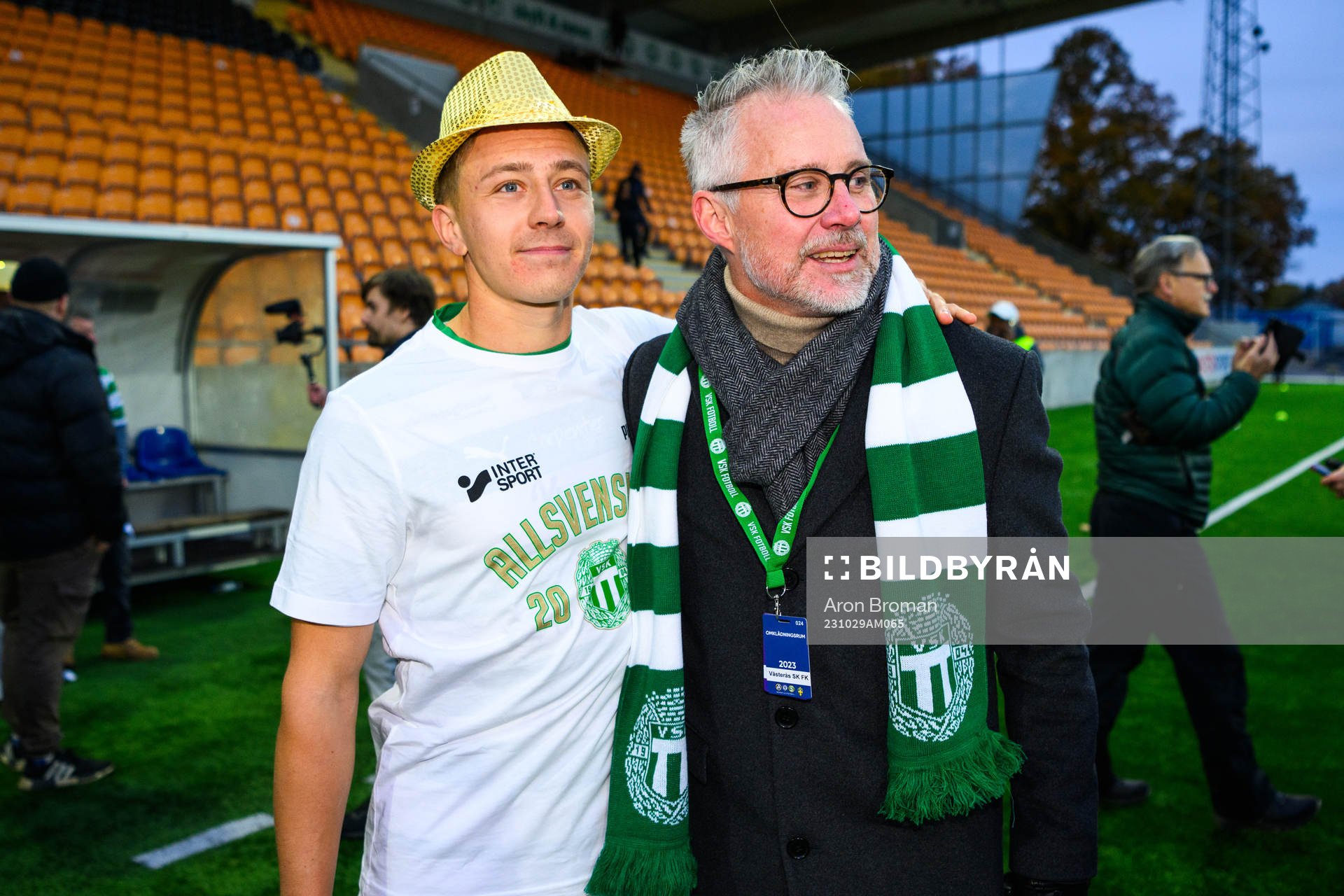 Västerås SKs Simon Gefvert och Ordförande Magnus