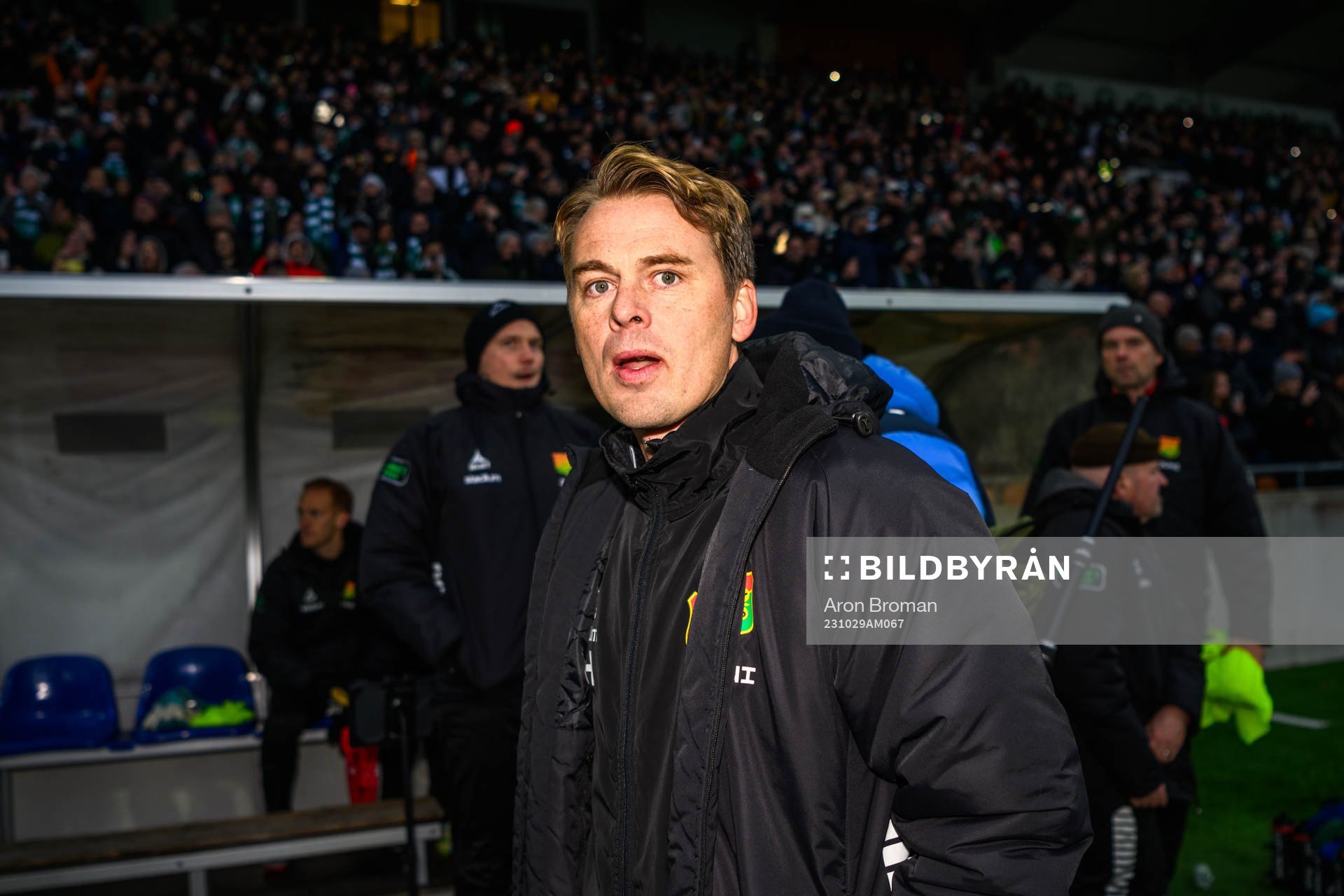 GAISs tränare Fredrik Holmberg deppar