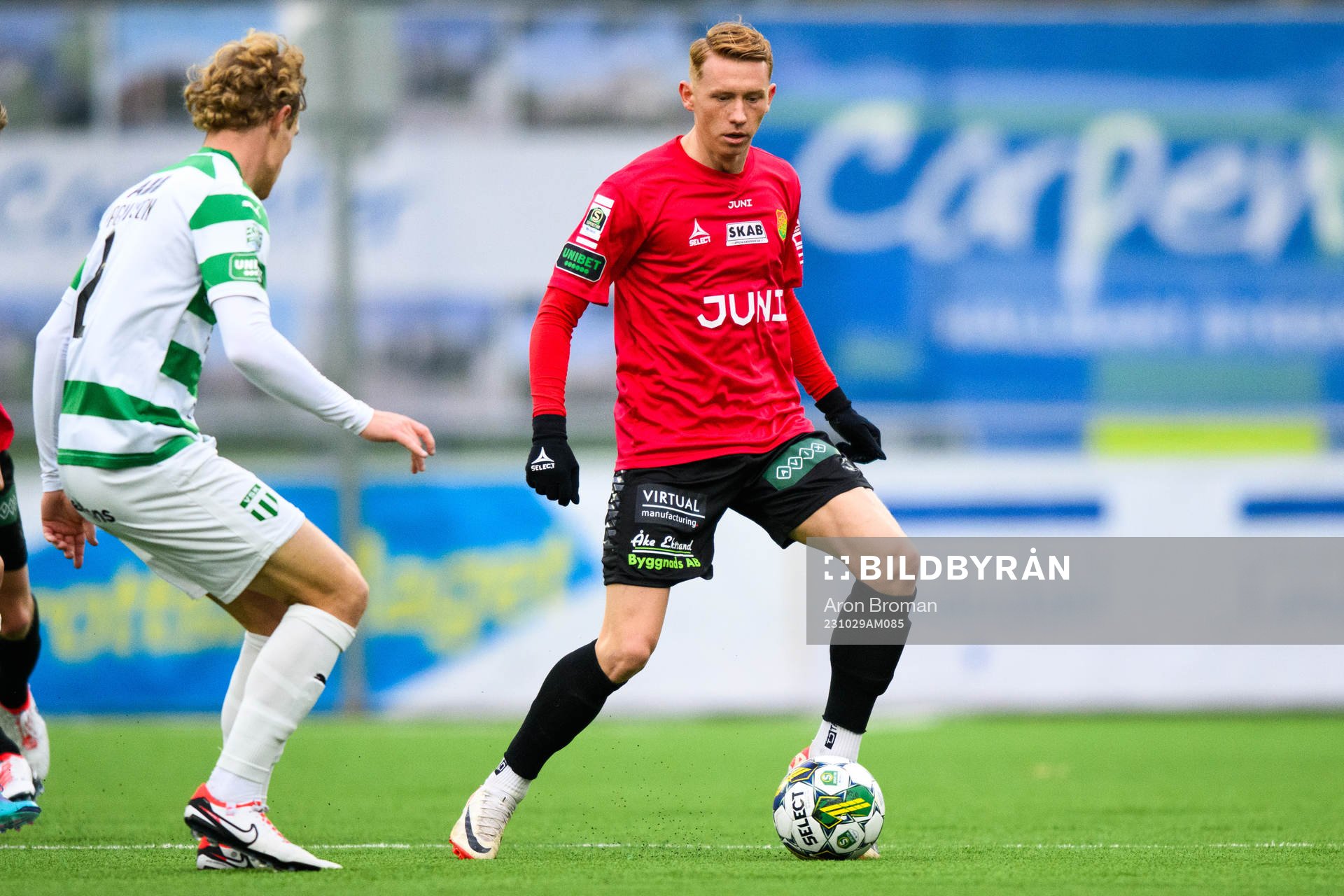 Västerås SKs Herman Magnusson och GAISs Julius Lindberg