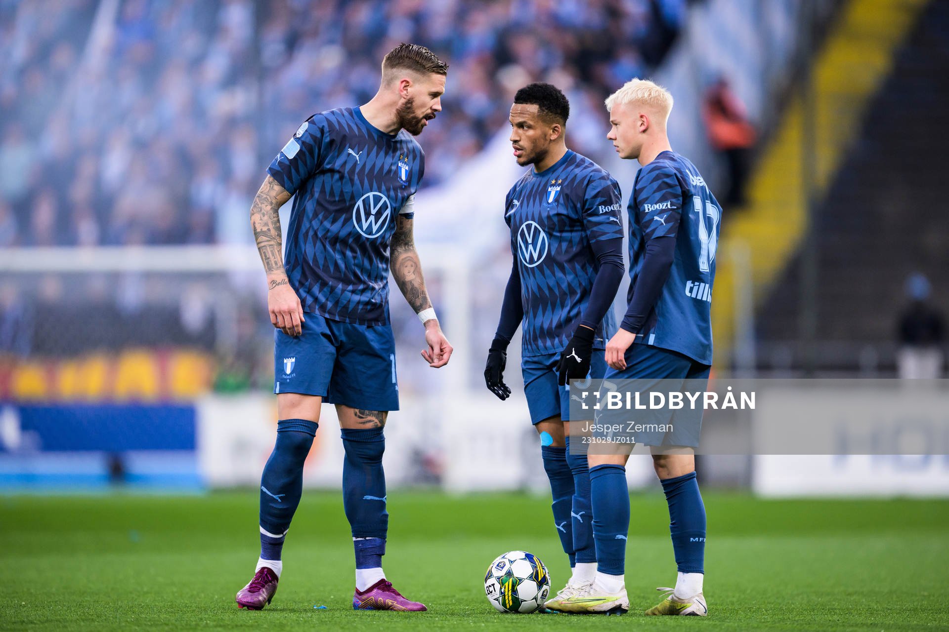 Malmö FFs Pontus Jansson, Martin Olsson och Otto Rosengren