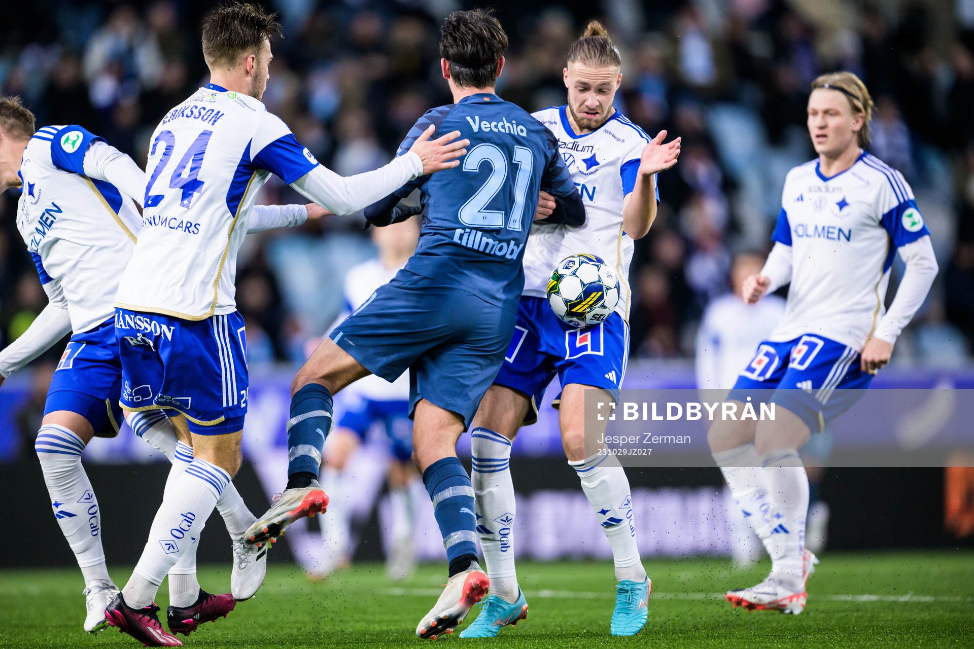 Malmö FFs Stefano Vecchia och IFK Norrköpings Kevin