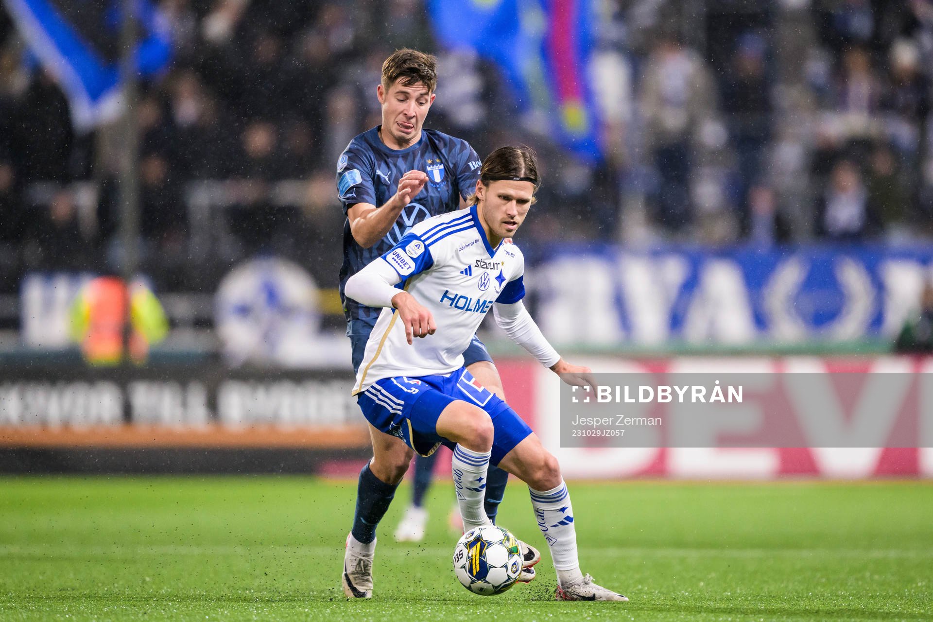 Malmö FFs Lasse Berg Johnsen och IFK Norrköpings Arnor