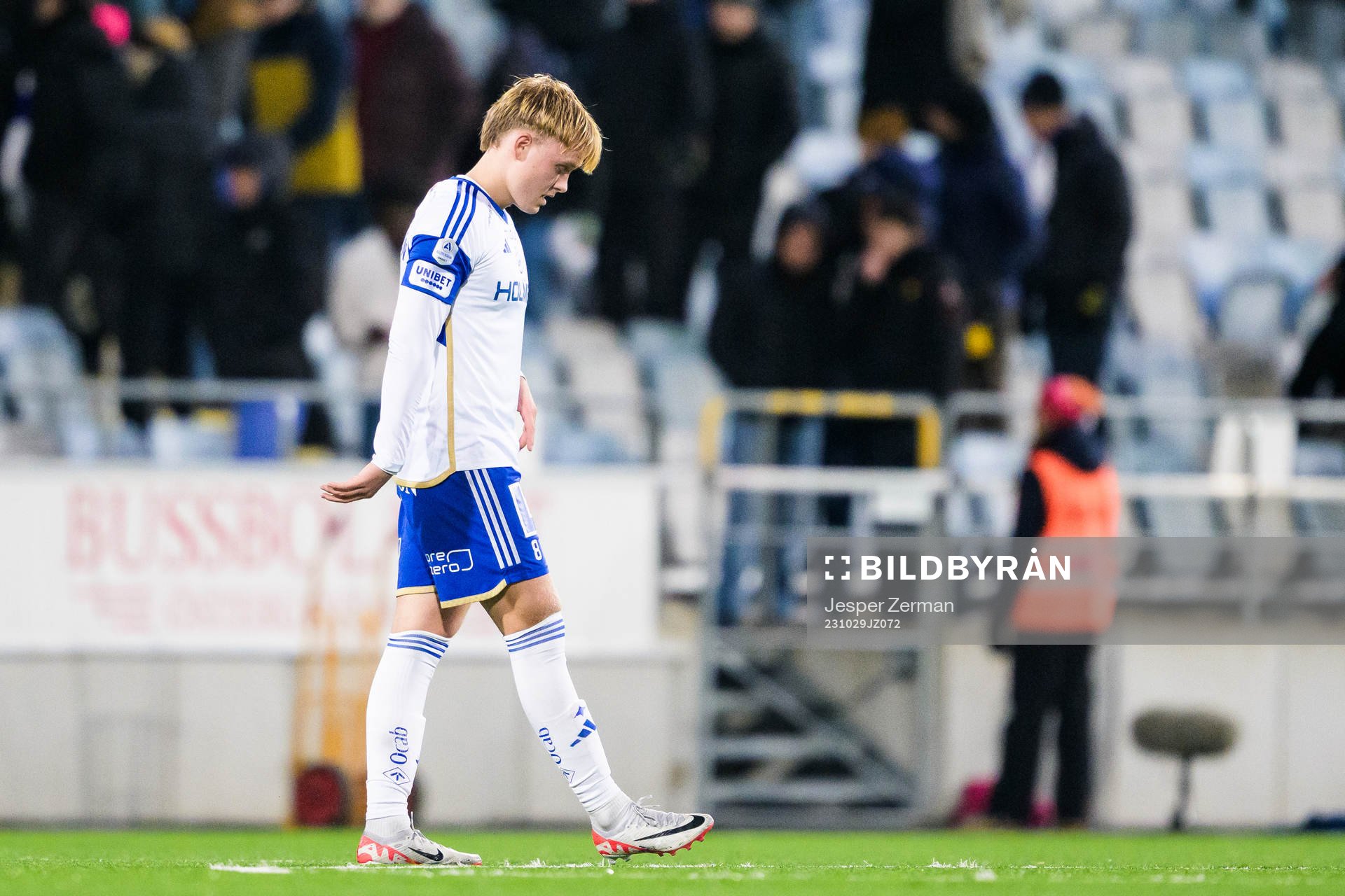 IFK Norrköpings Isak Andri Sigurgeirsson deppar
