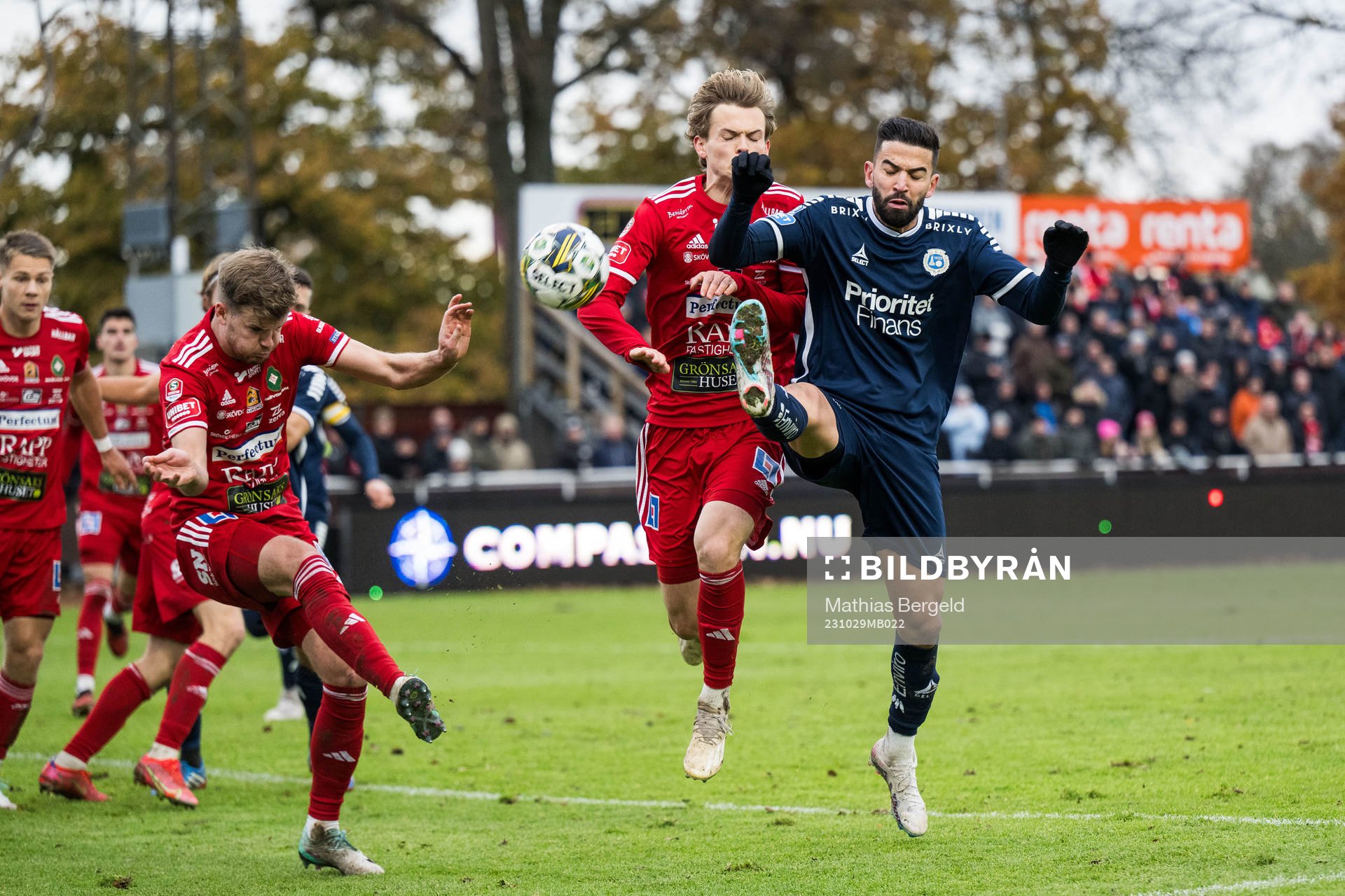 Skövde AIKs Gustav Broman och Lukas Rhöse och Utsiktens