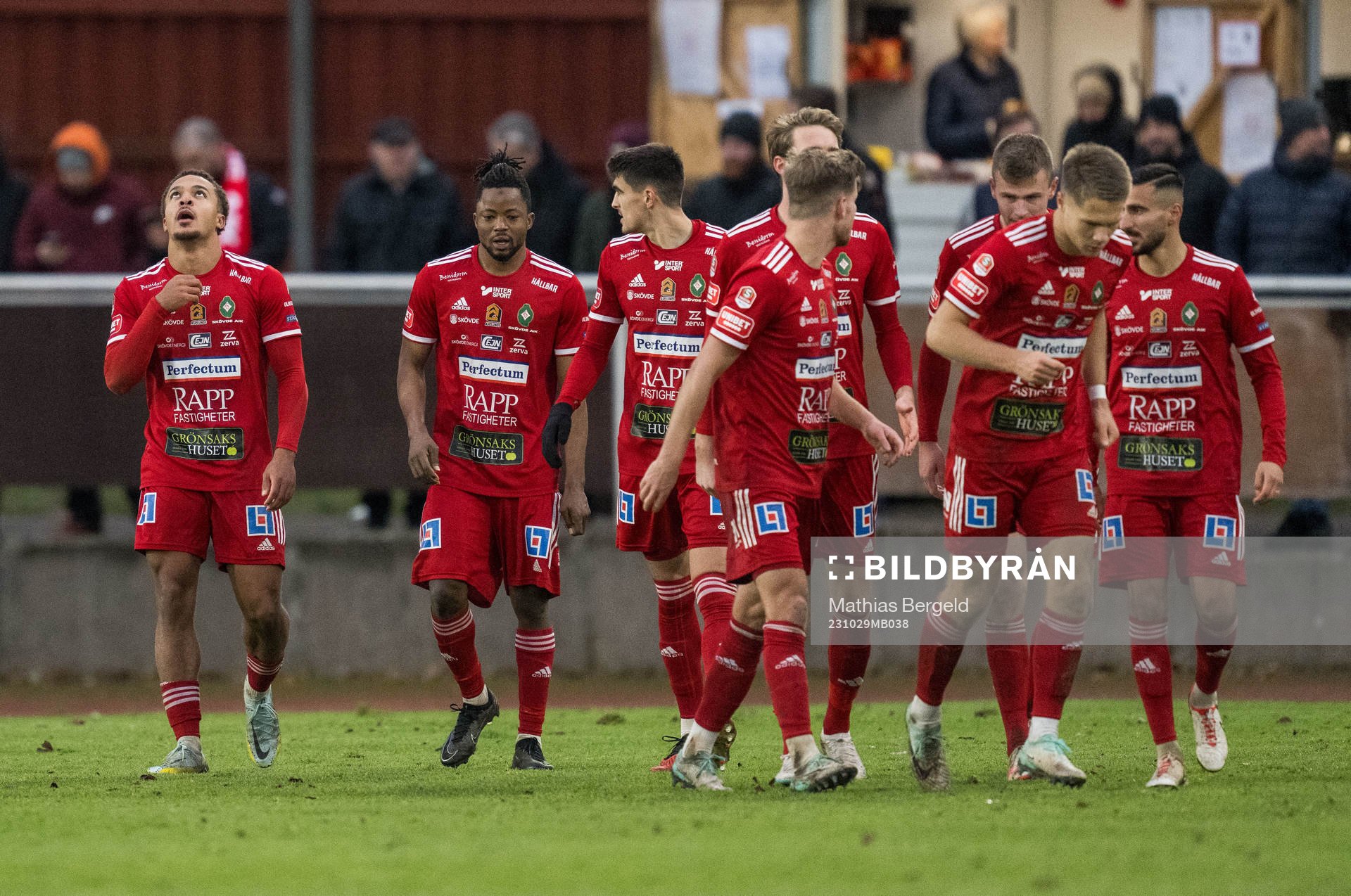 Skövde AIKs Darrell Kamdem Tibell jublar