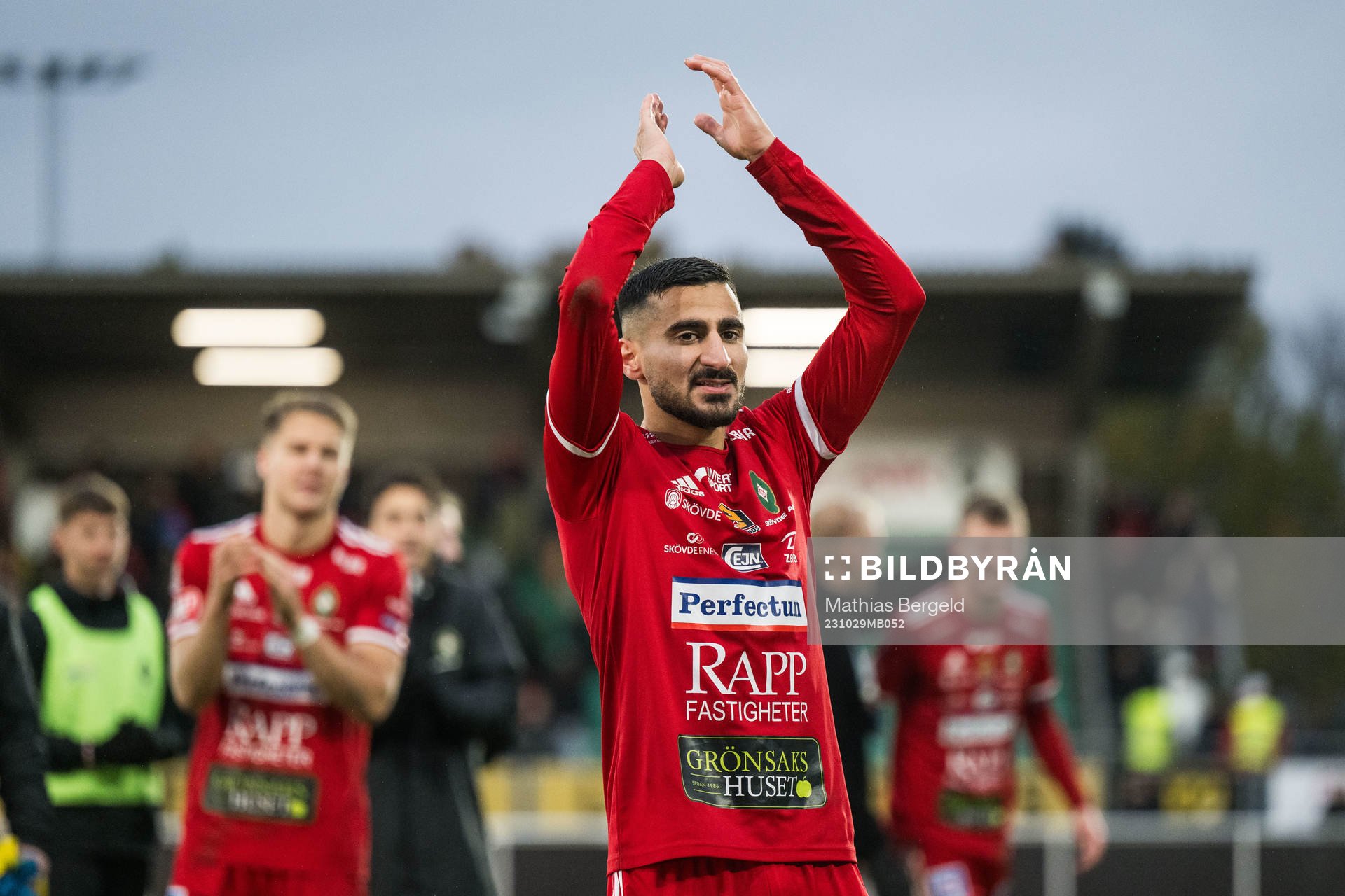 Skövde AIKs Elmar Abraham jublar