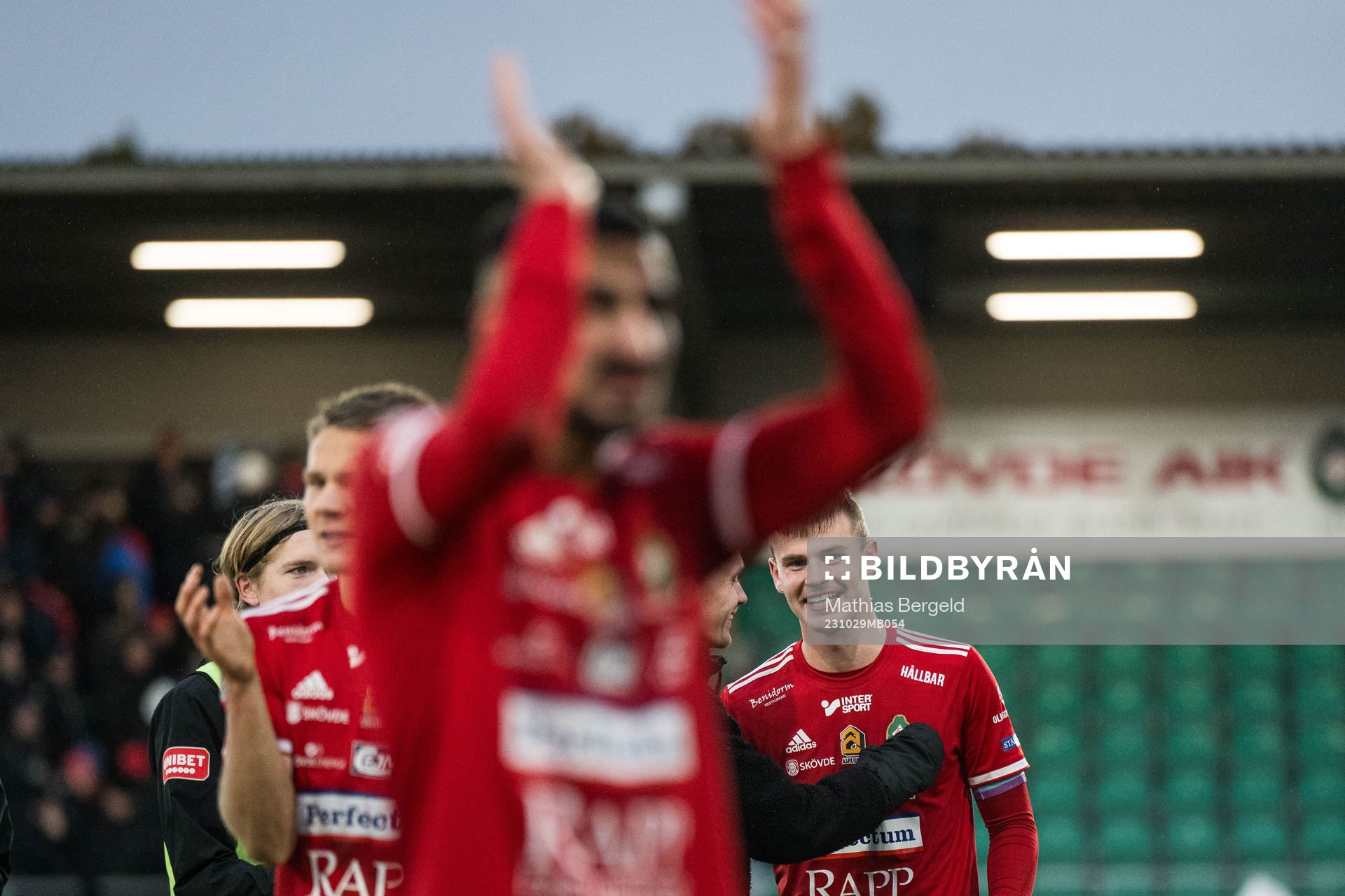 Skövde AIKs Filip Schyberg jublar