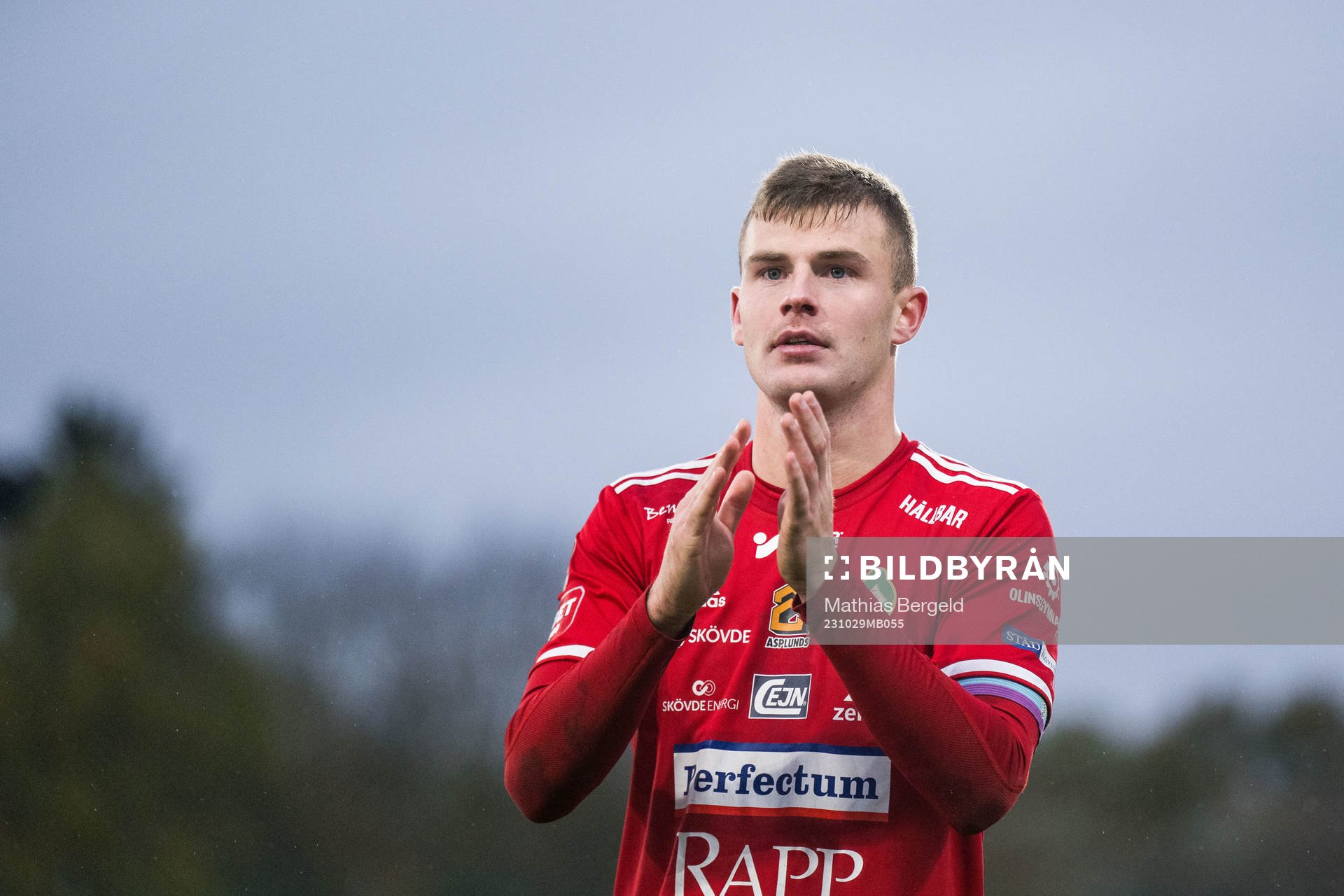 Skövde AIKs Filip Schyberg jublar