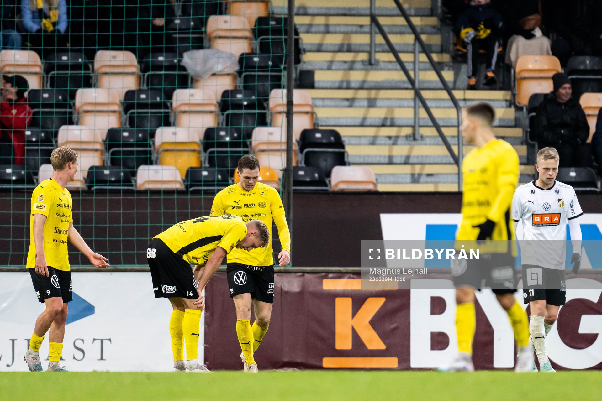 Mjällbys Max Fenger, Herman Johansson och Jacob Bergström