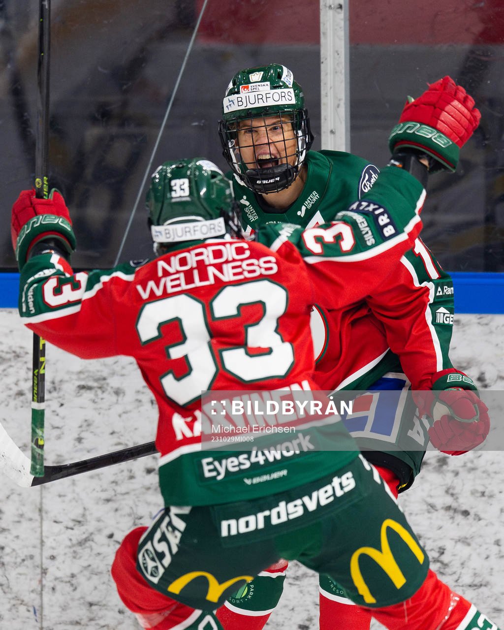 Frölundas Matilda Nilsson jublar