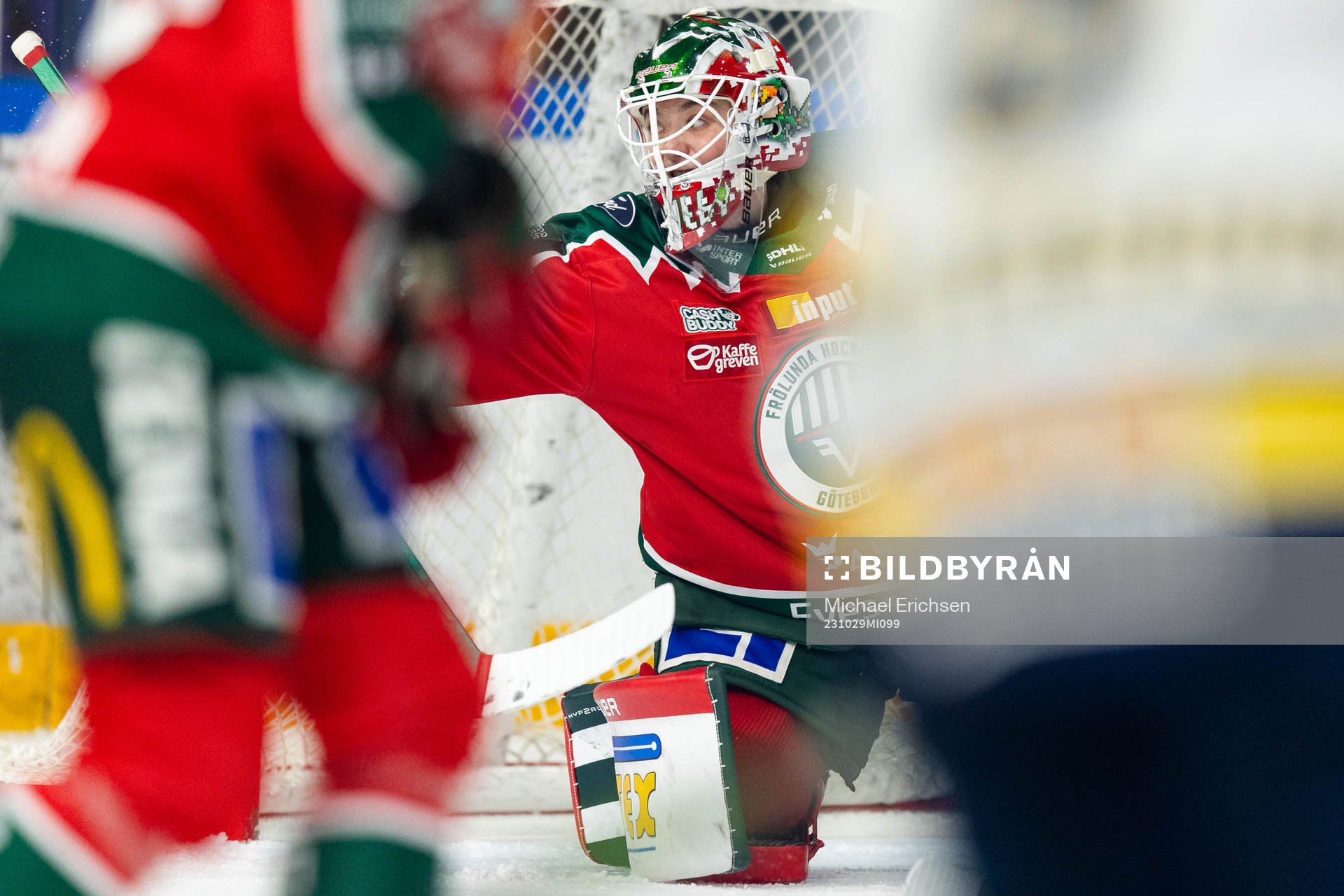 Frölundas målvakt Stephanie Neatby