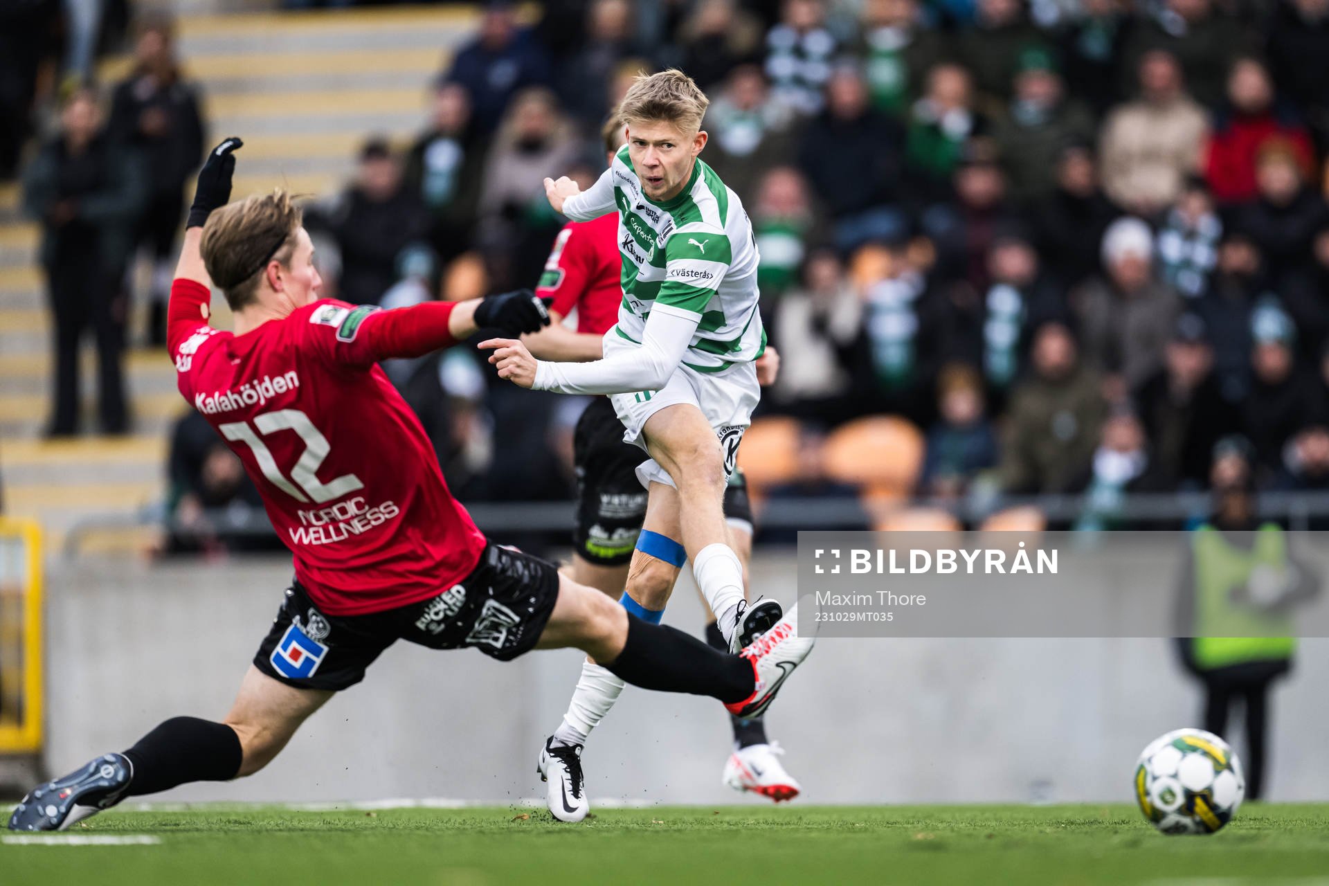 GAISs Robin Frej och Västerås SKs Patric Åslund