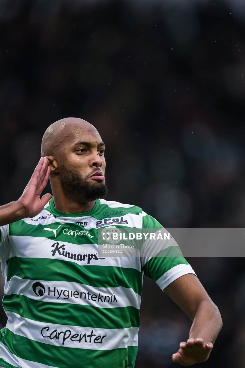 Västerås SKs Jabir Abdihakim Ali jublar