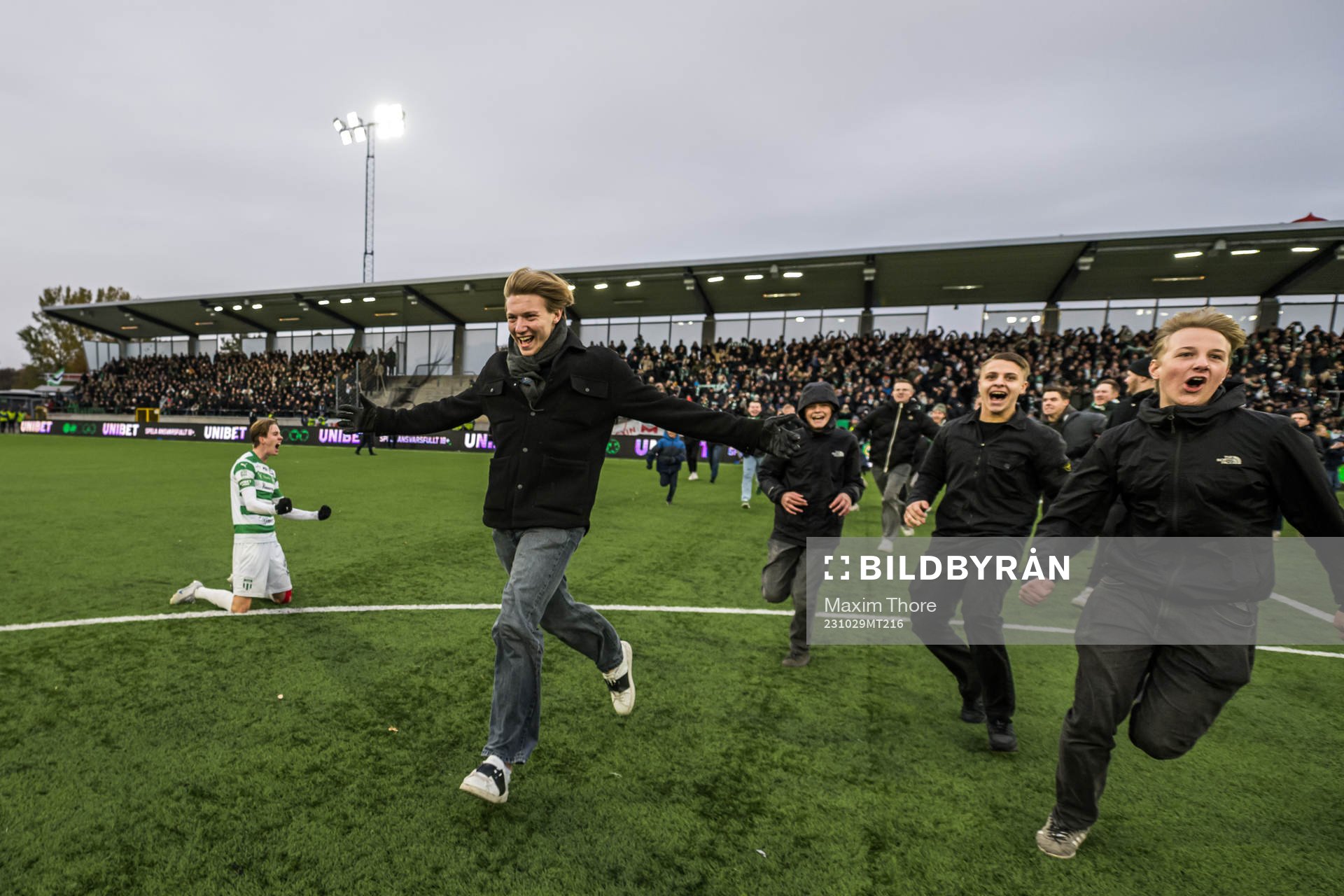 Västerås SKs spelare jublar