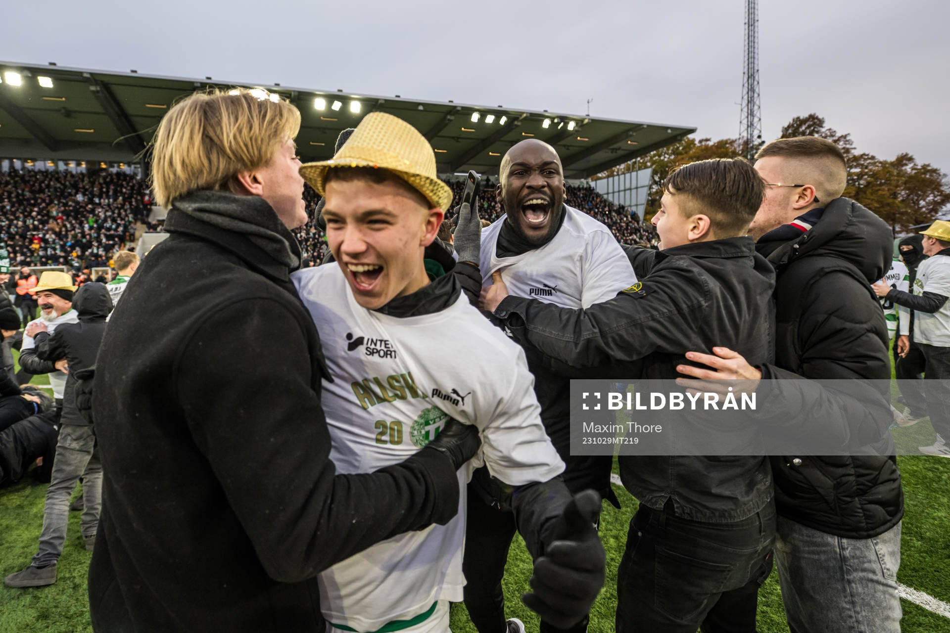 Västerås SKs spelare jublar
