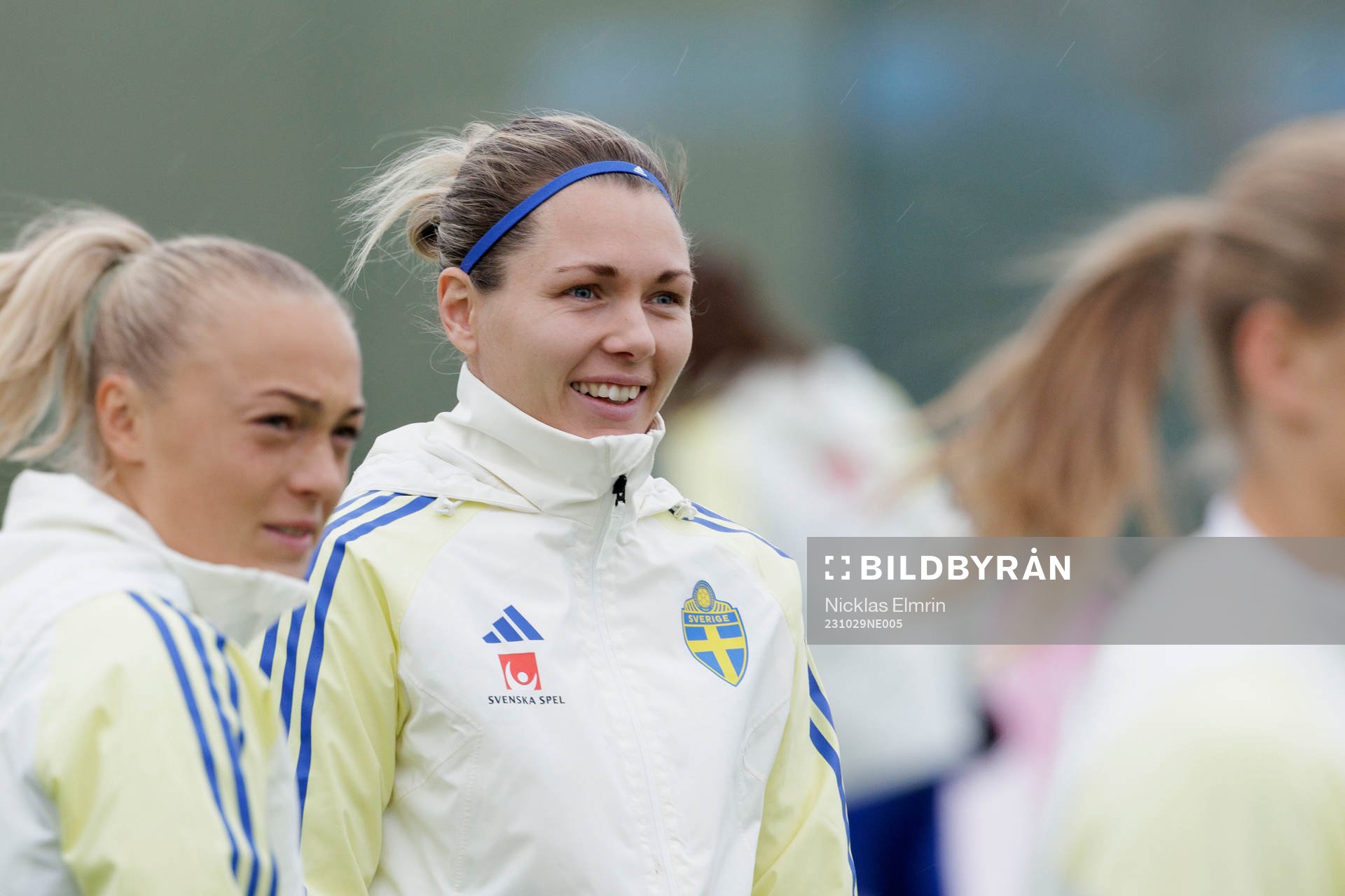 goalkeeper Jennifer Falk of the Swedish women's national