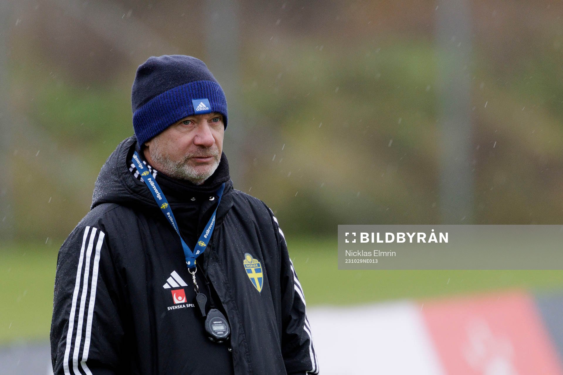 Head coach Peter Gerhardsson of the Swedish women's