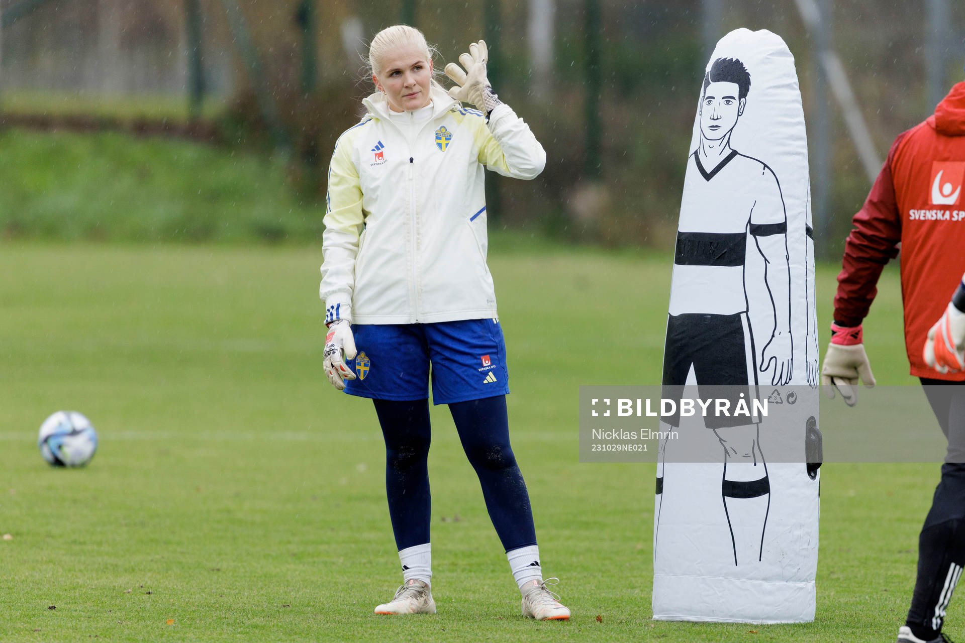 Goalkeeper målvakt Emma Holmgren of the Swedish women's