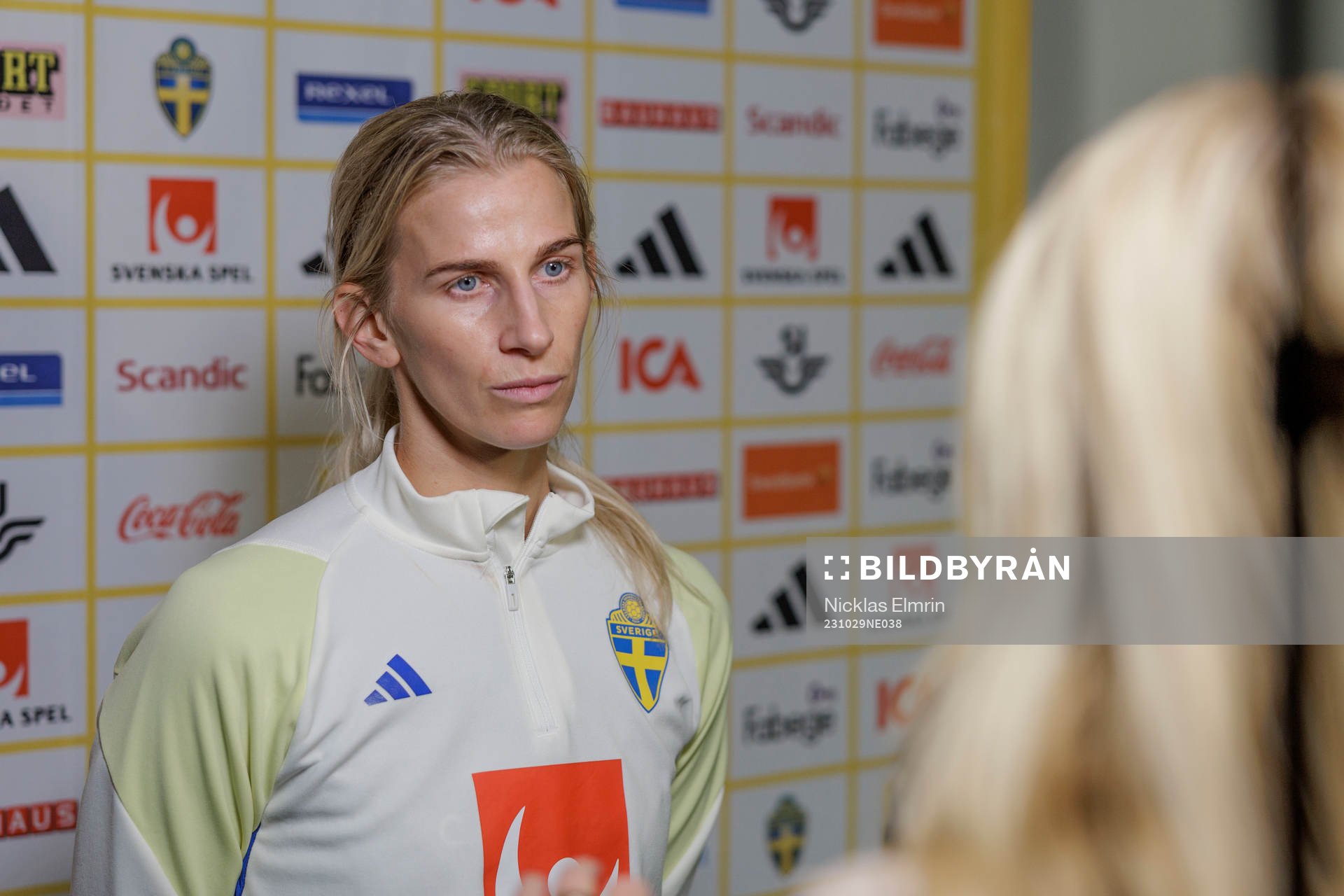 Sofia Jakobsson of the Swedish women's national football