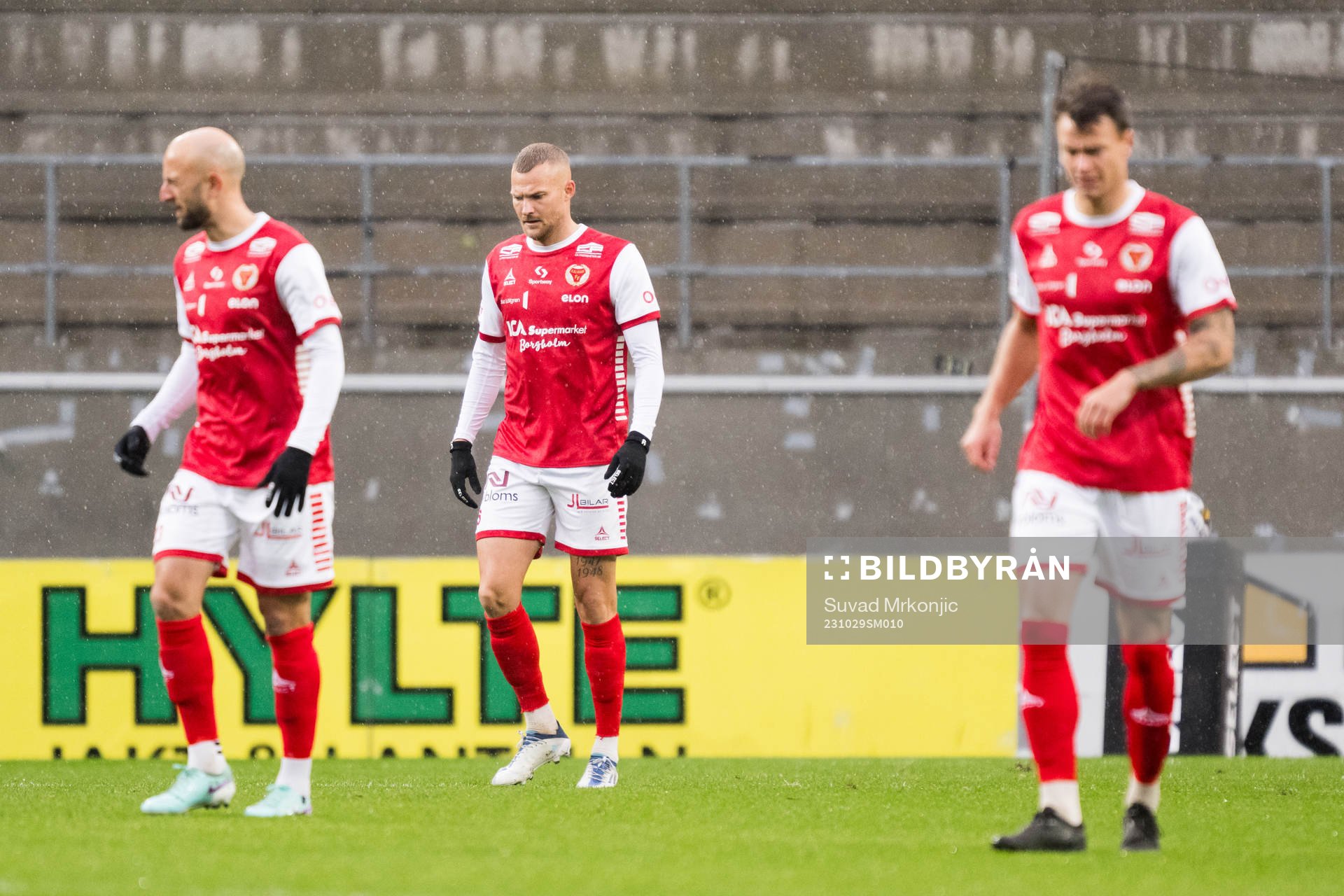 Kalmars Robert Gojani och David Kristjan Olafsson deppar