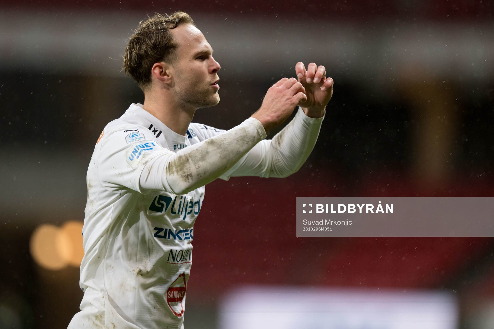 Värnamos Gustav Engvall jublar
