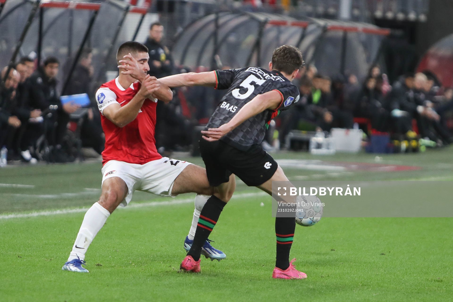 ALKMAAR , 29-10-2023 , AFAS Stadium, season 2023 / 2024 ,