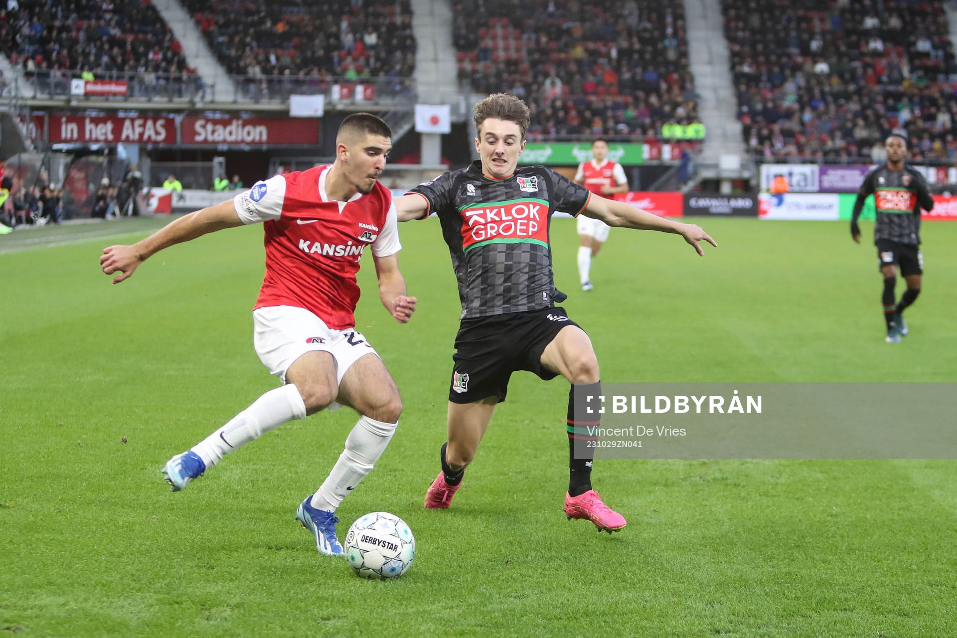 ALKMAAR , 29-10-2023 , AFAS Stadium, season 2023 / 2024 ,