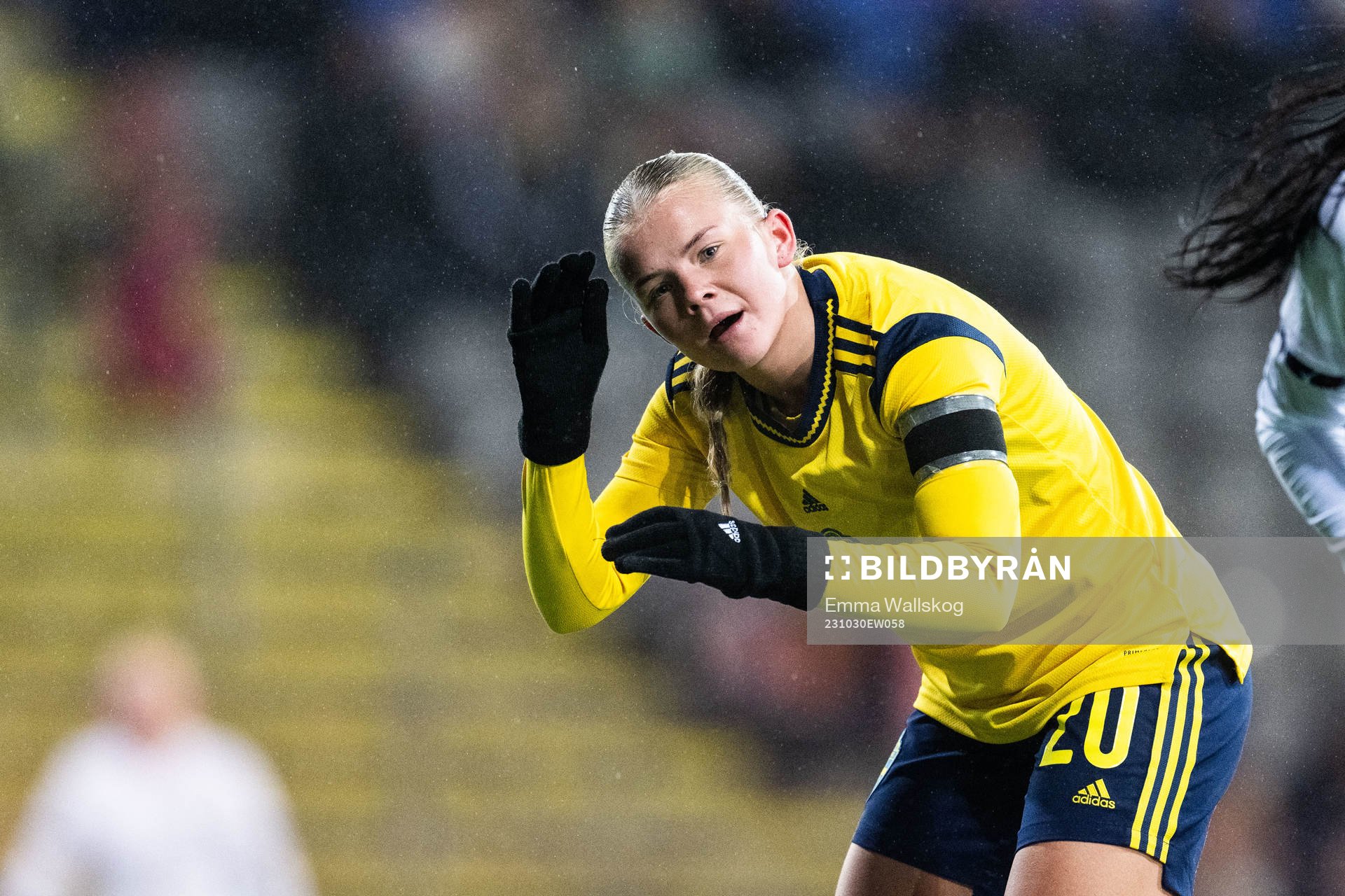 Matilda Nildén of Sweden looks dejected