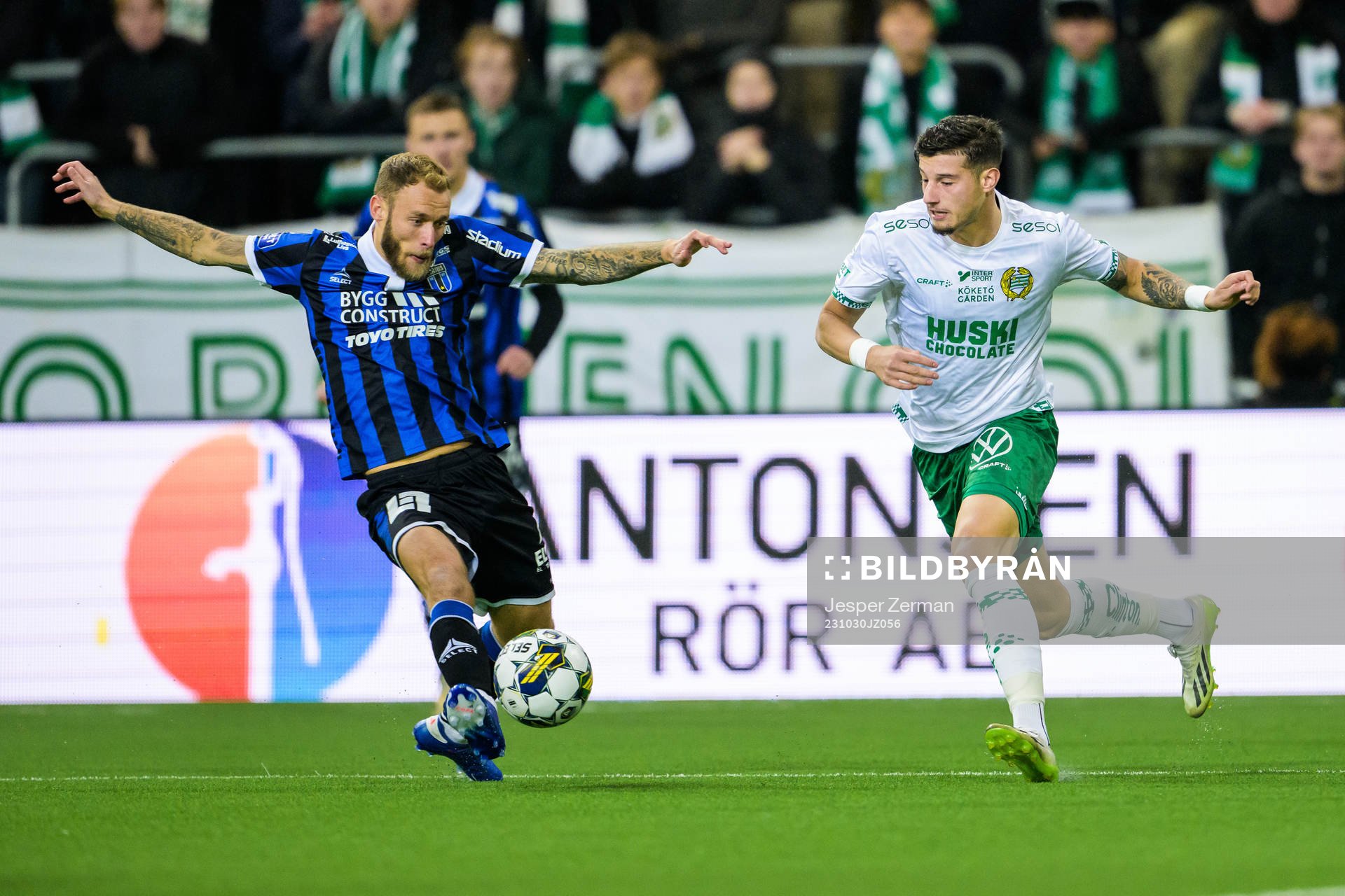 Sirius Joeri De Kamps och Hammarbys Viktor Djukanovic