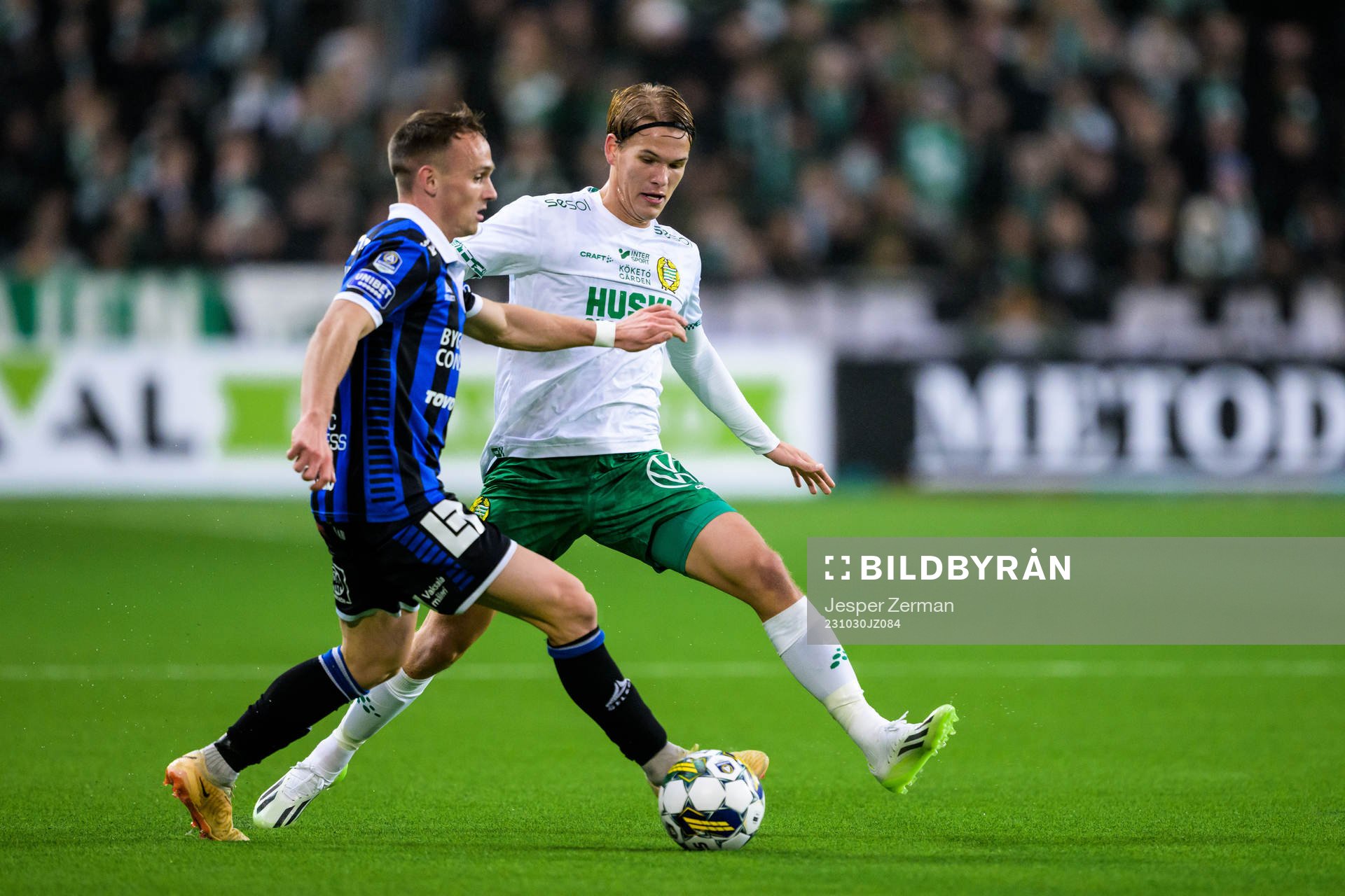 Sirius Aron Bjarnason och Hammarbys Markus Karlsson