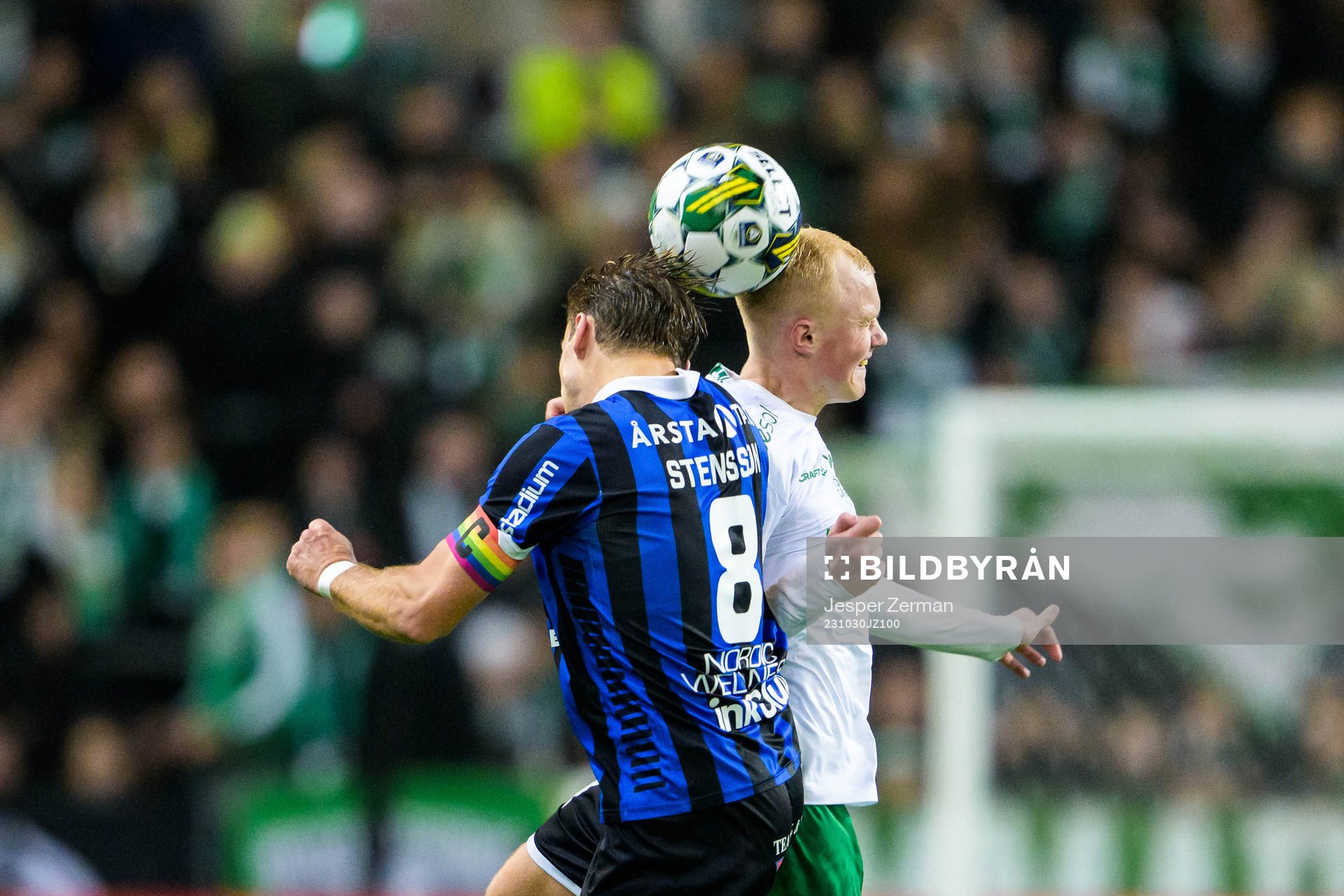 Sirius Daniel Stensson och Hammarbys Marcus Rafferty