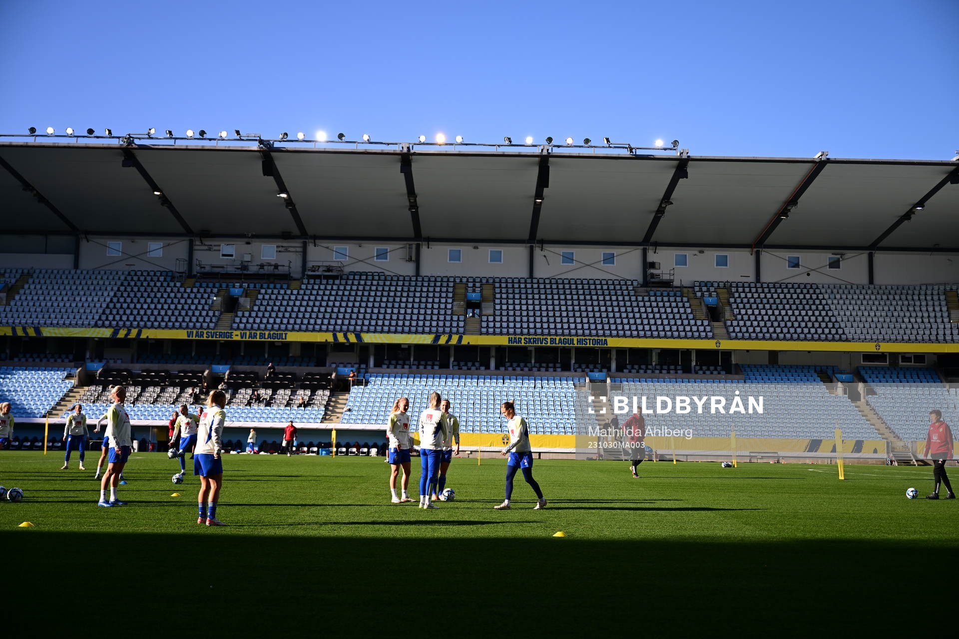 Players of the Swedish women's national football team