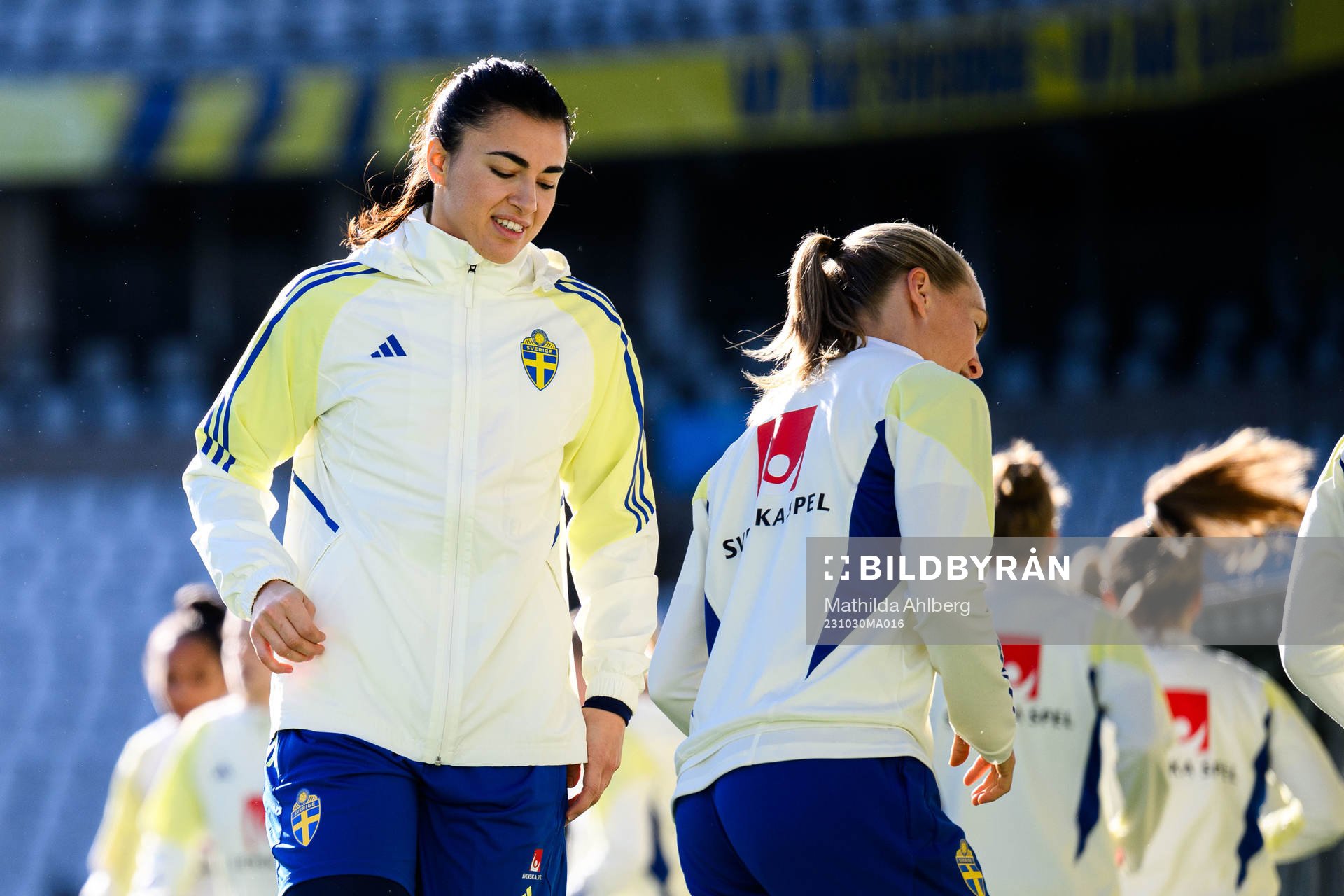 Goalkeeper Zecira Musovic of the Swedish women's national