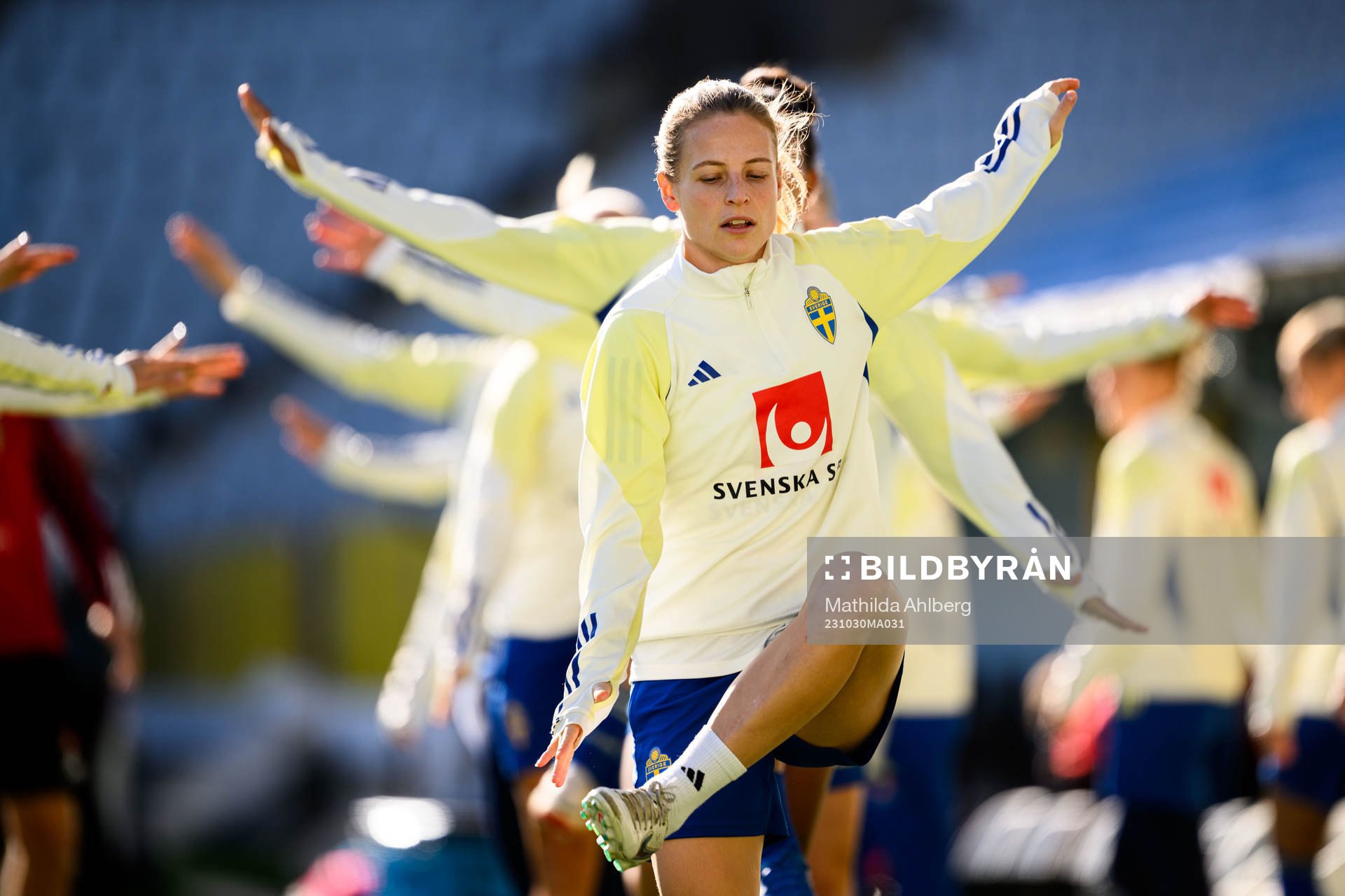 Nathalie Björn of the Swedish women's national football