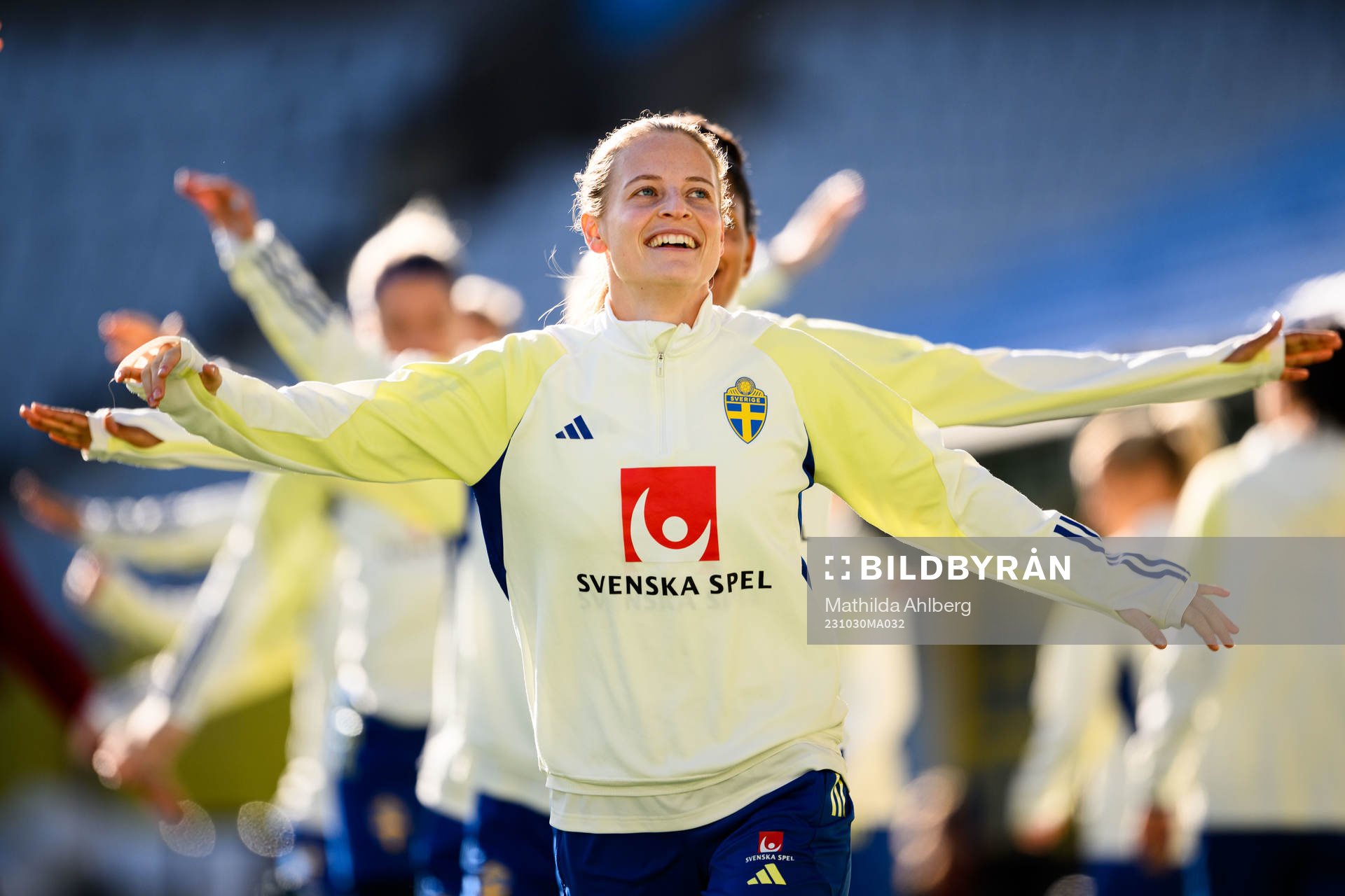 Nathalie Björn of the Swedish women's national football
