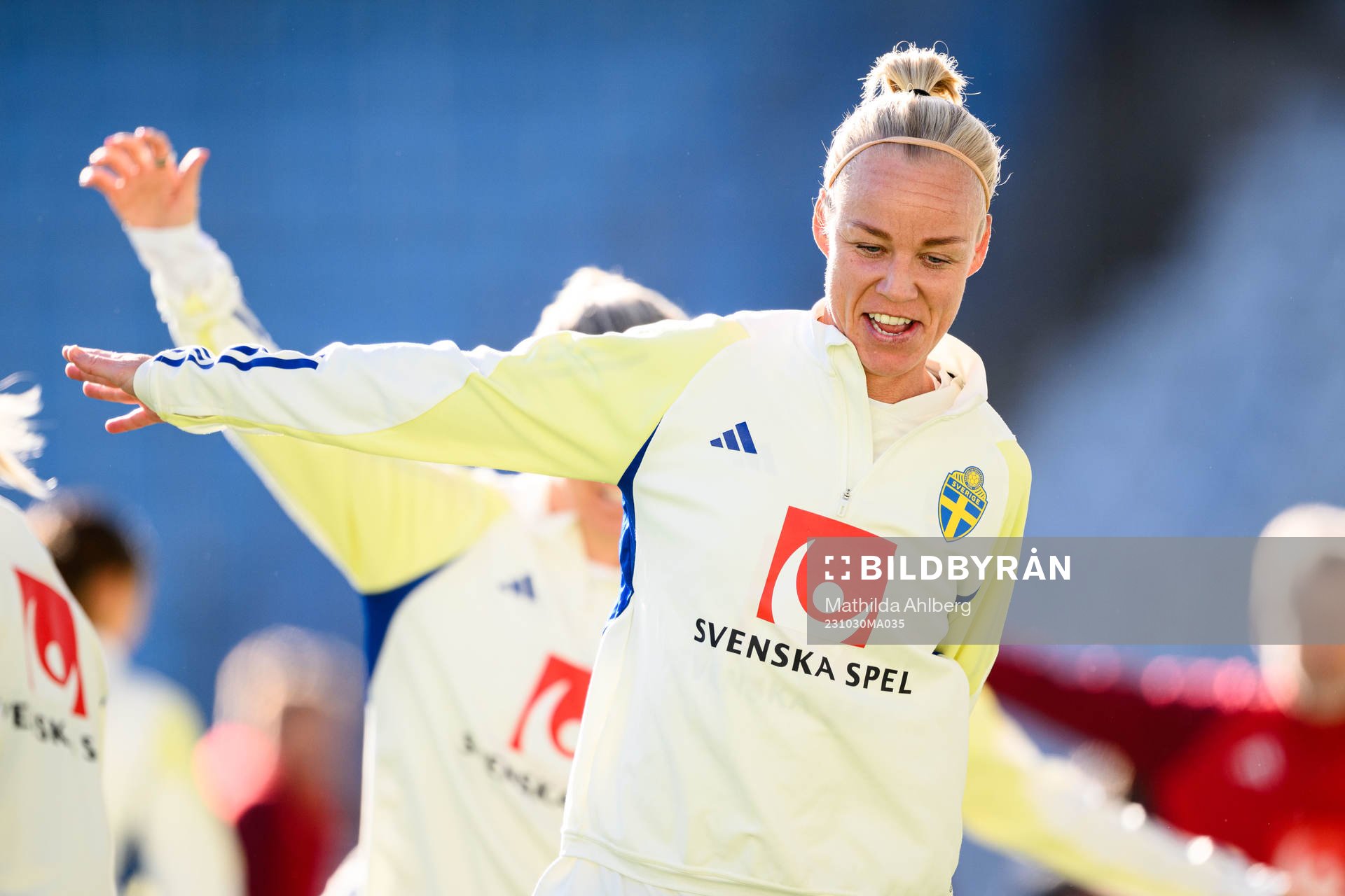 Caroline Seger of the Swedish women's national football team
