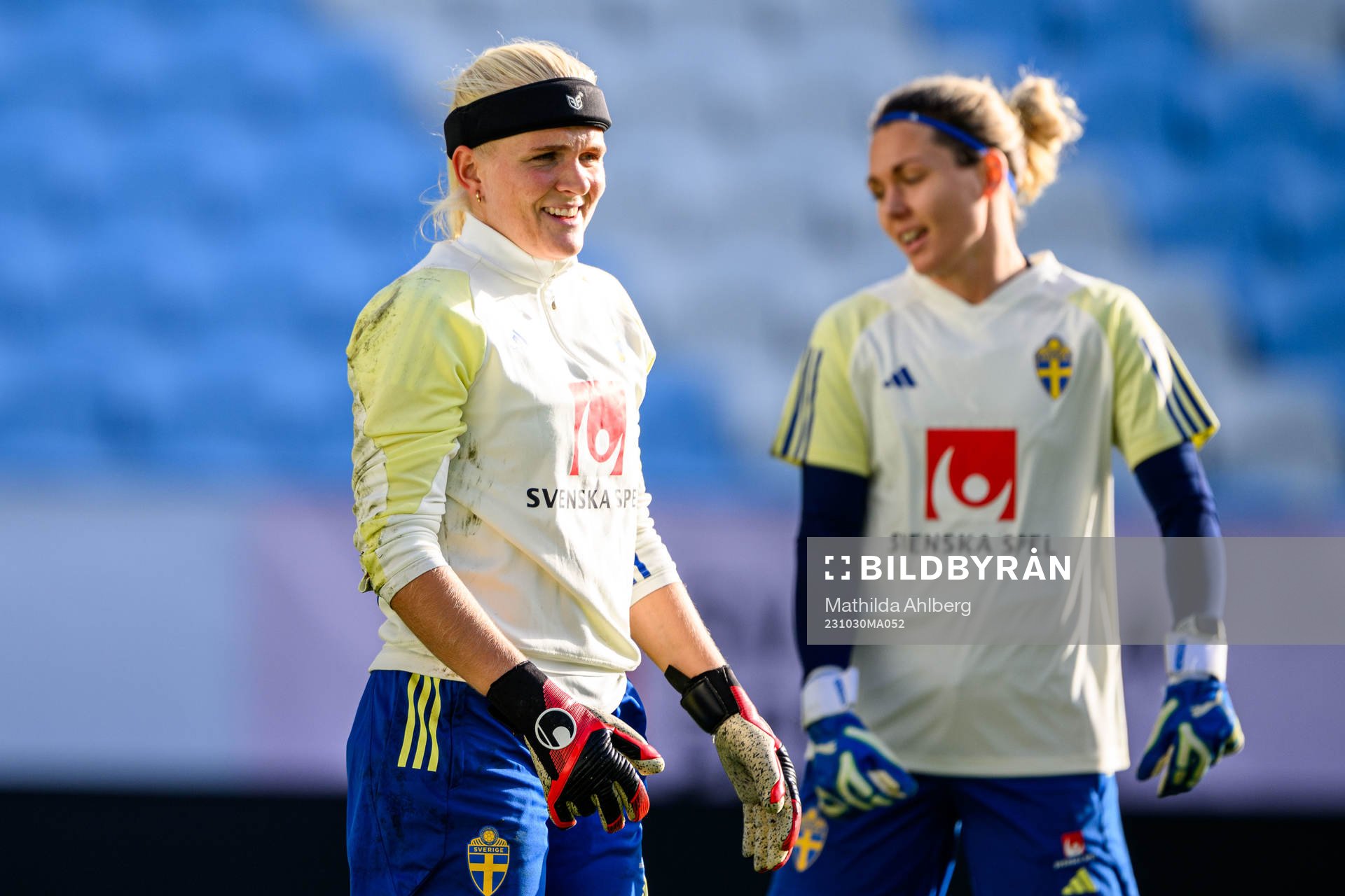 Goalkeeper Emma Holmgren  of the Swedish women's national