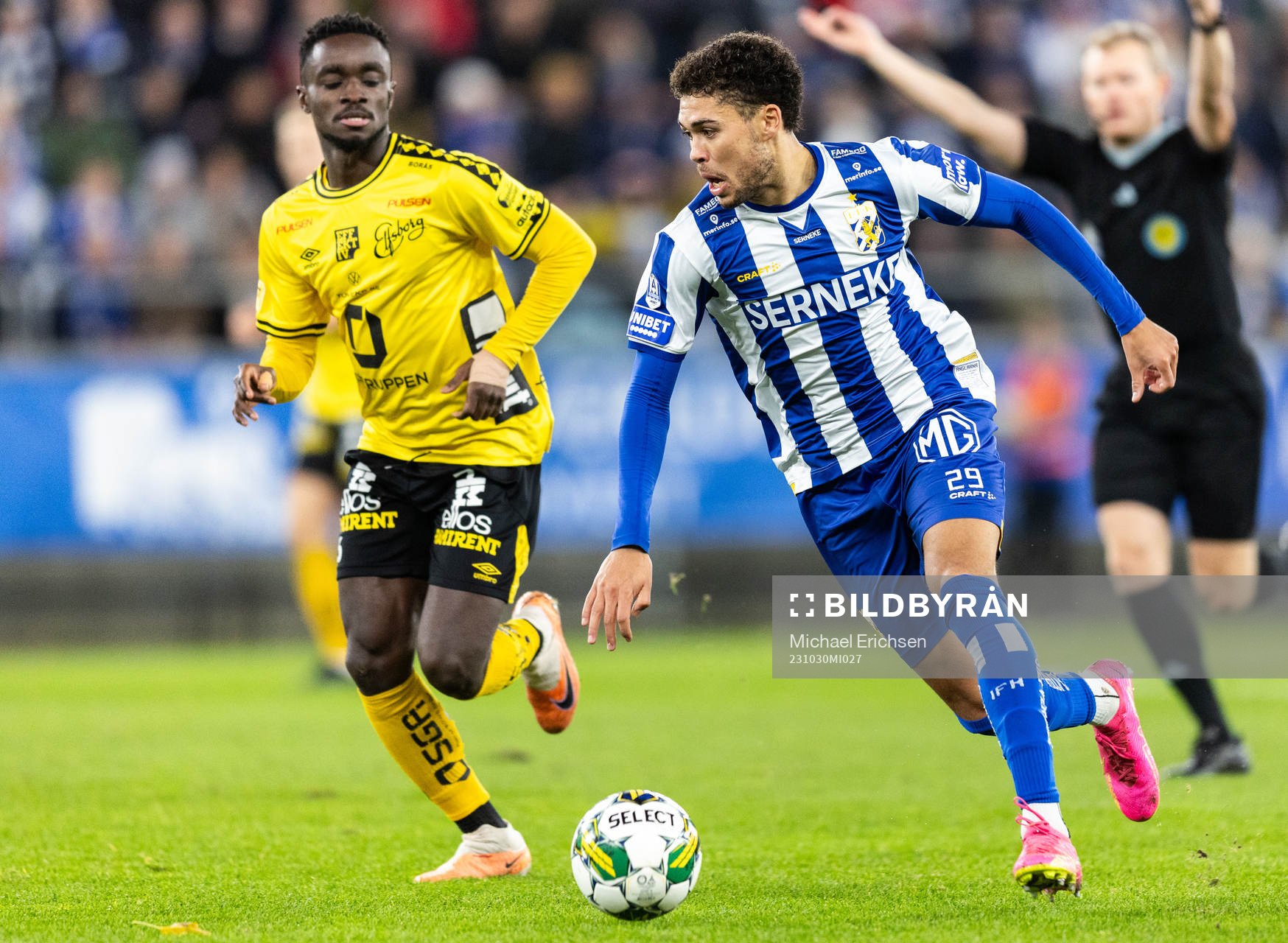 Elfsborgs Emmanuel Boateng och IFK Göteborgs Thomas Santos