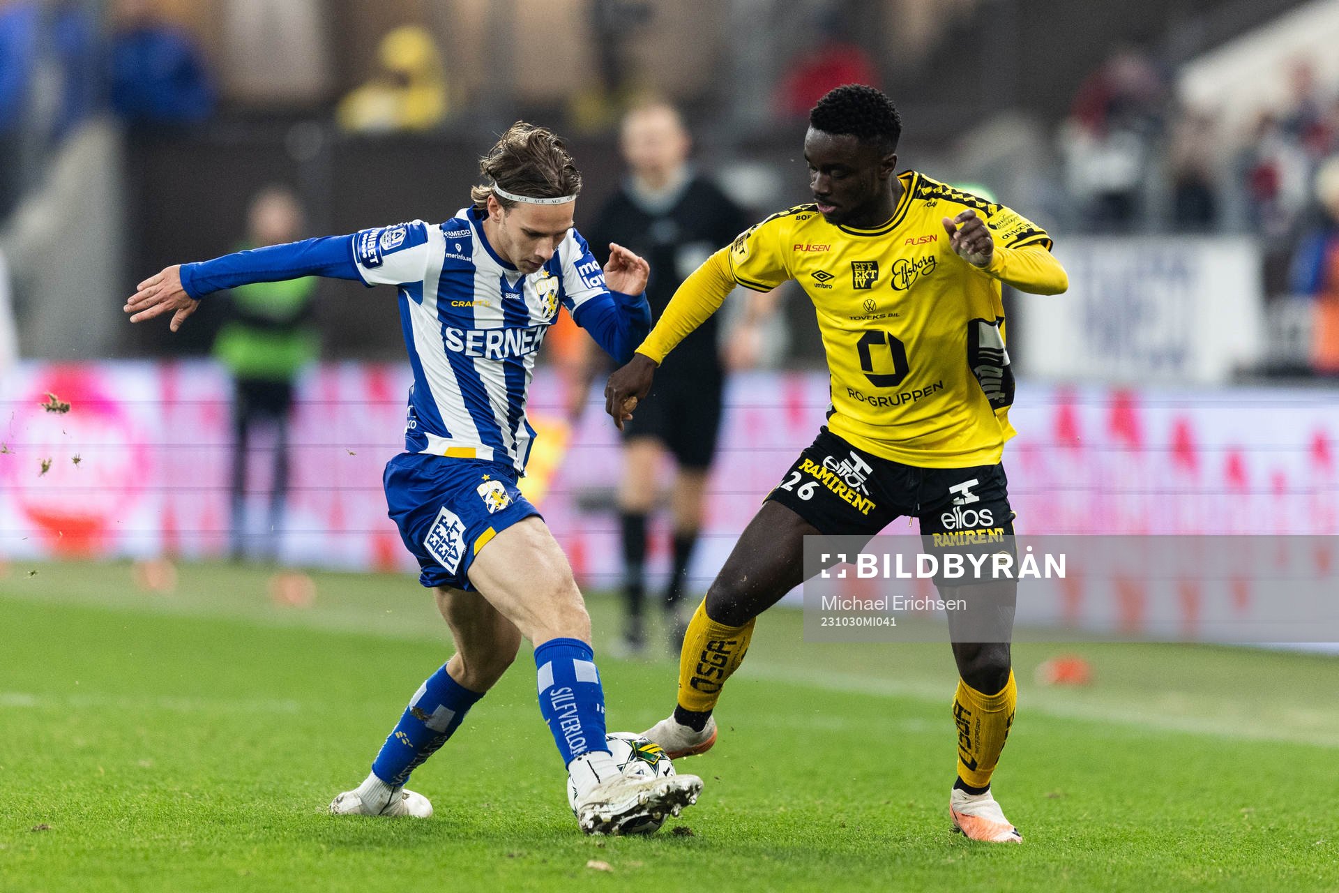 IFK Göteborgs Lucas Kåhed och Elfsborgs Emmanuel Boateng
