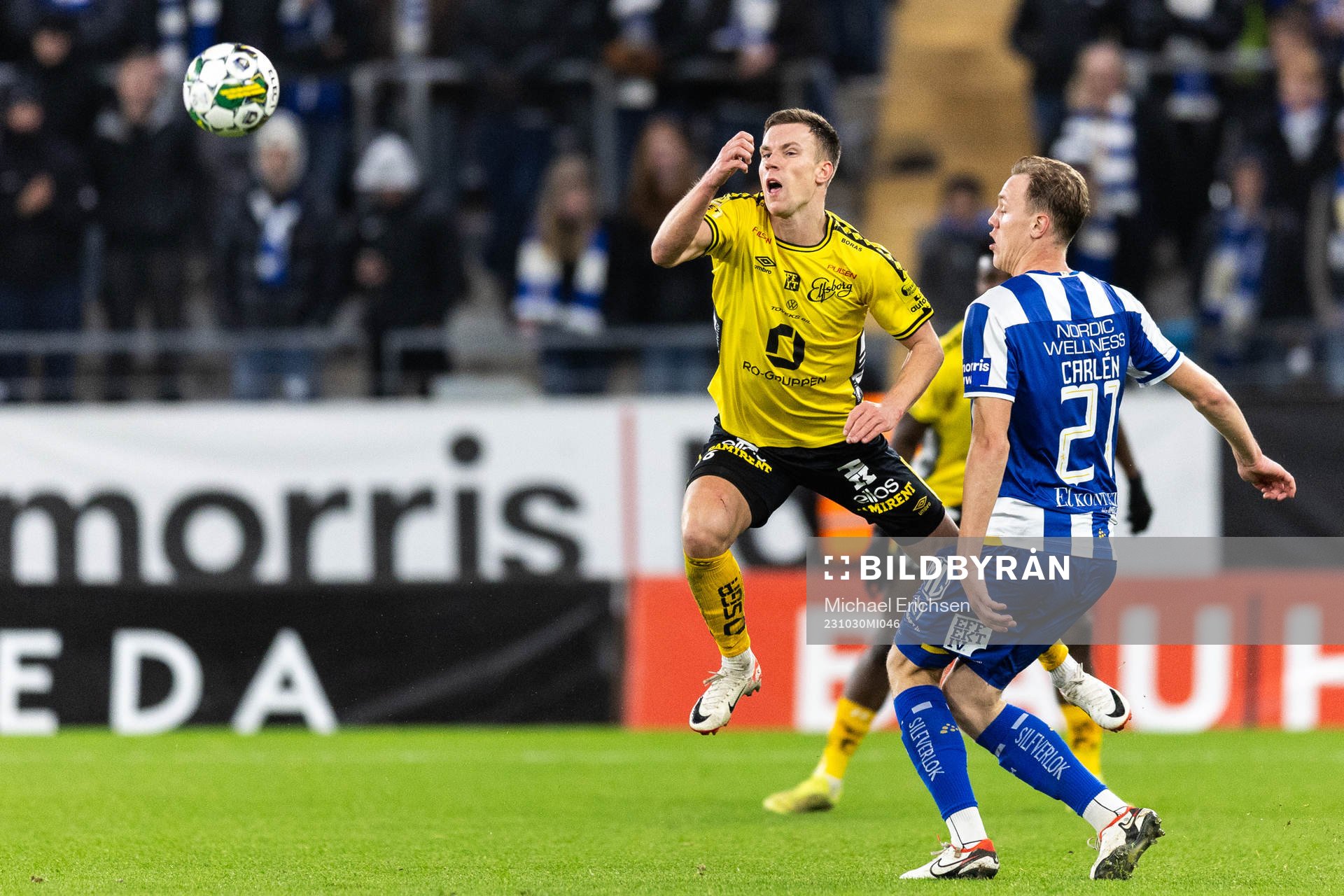 Elfsborgs Andri Fannar Baldursson och IFK Göteborgs Adam