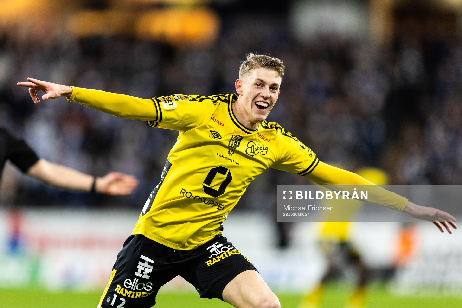 Elfsborgs Alexander Bernhardsson jublar