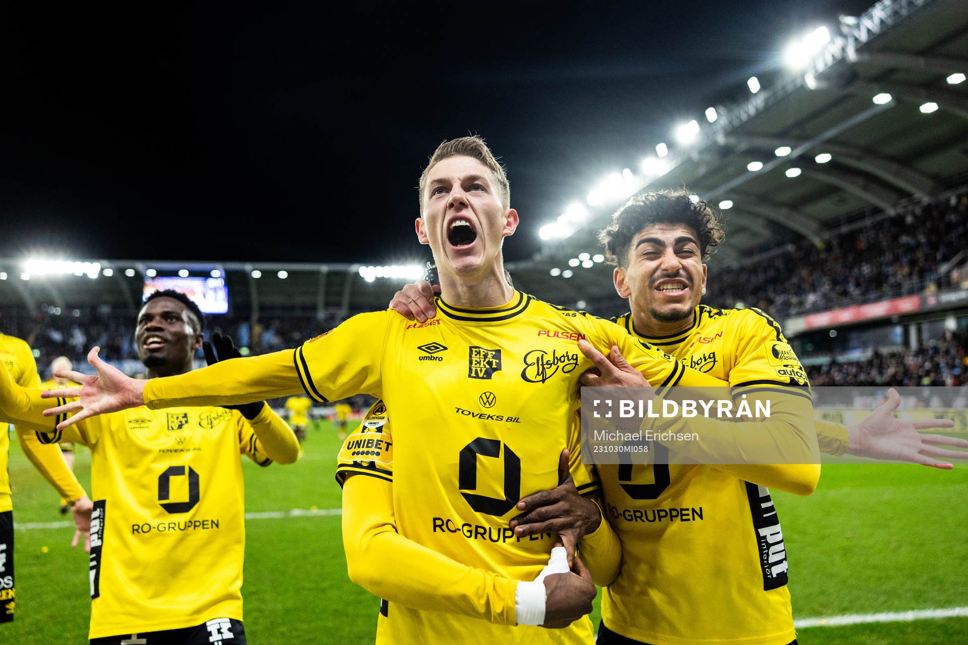Elfsborgs Alexander Bernhardsson jublar