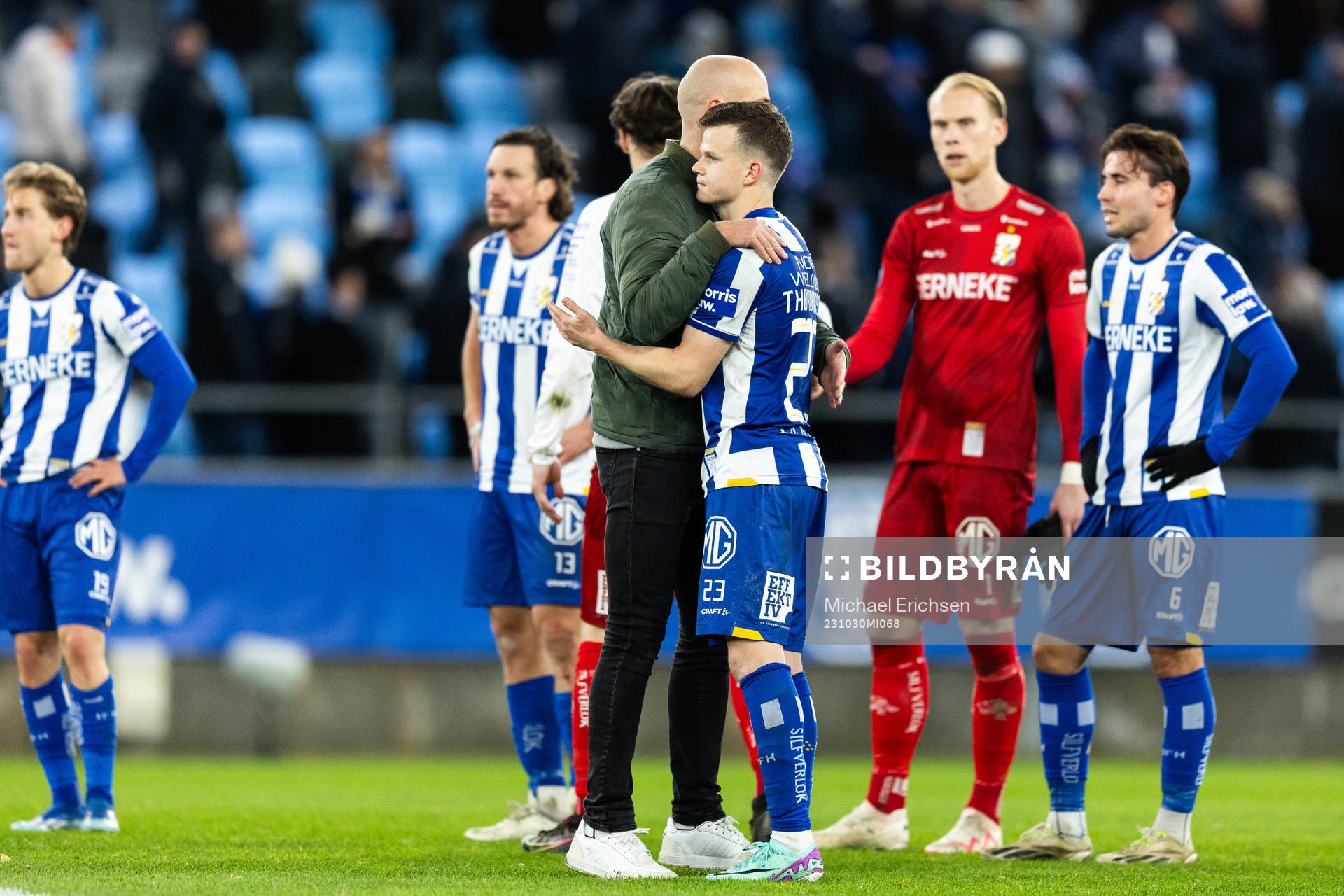 IFK Göteborgs tränare Jens Berthel Askou och Kolbeinn