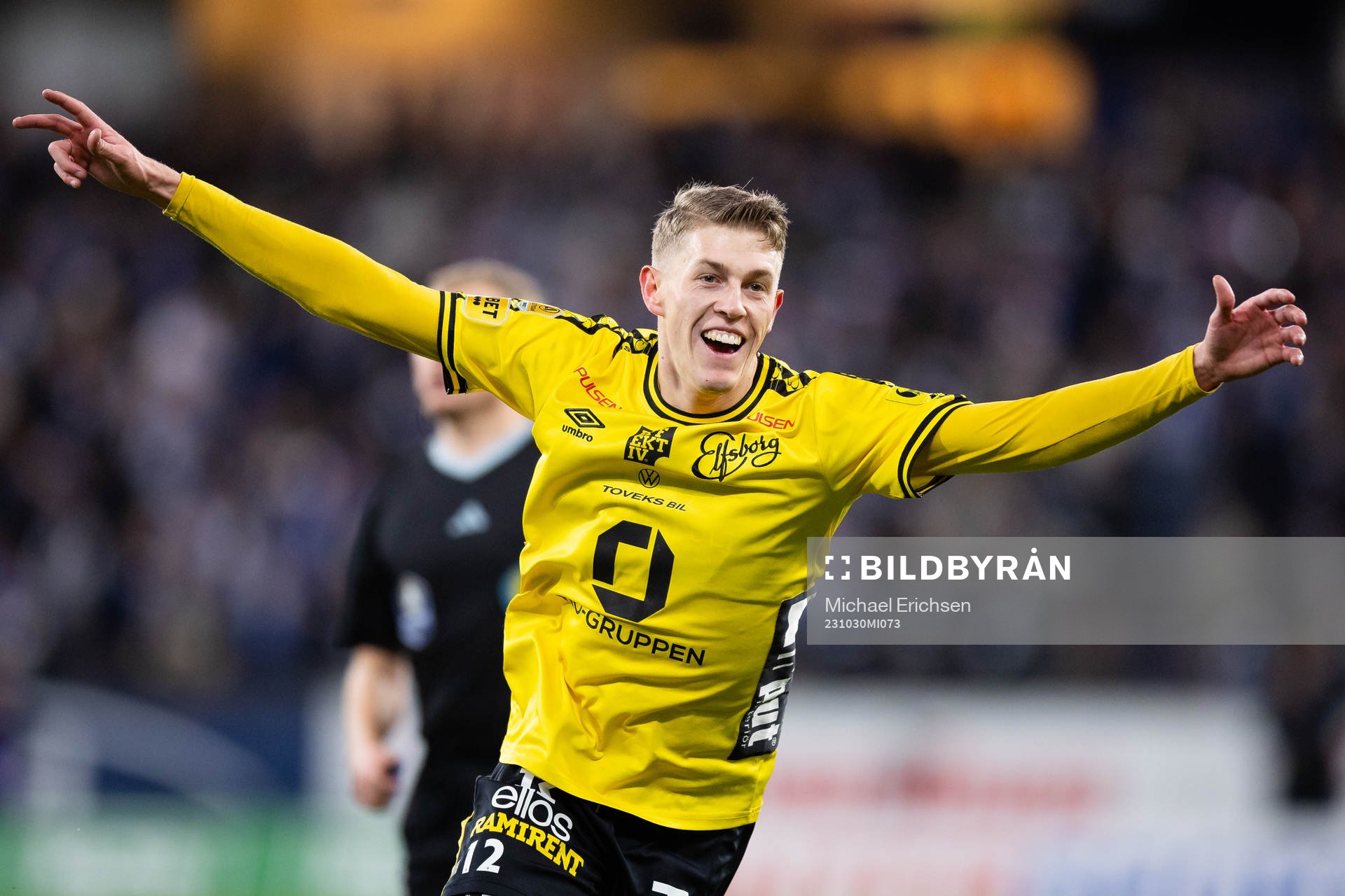 Elfsborgs Alexander Bernhardsson jublar