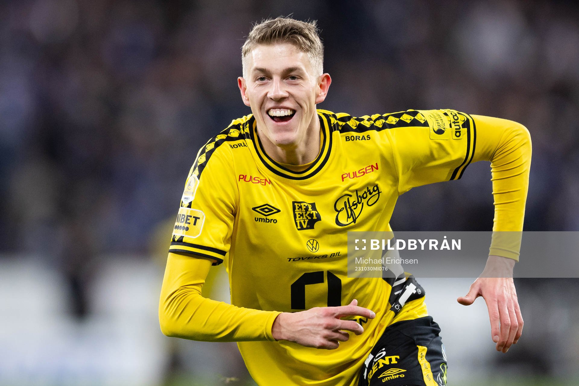 Elfsborgs Alexander Bernhardsson jublar