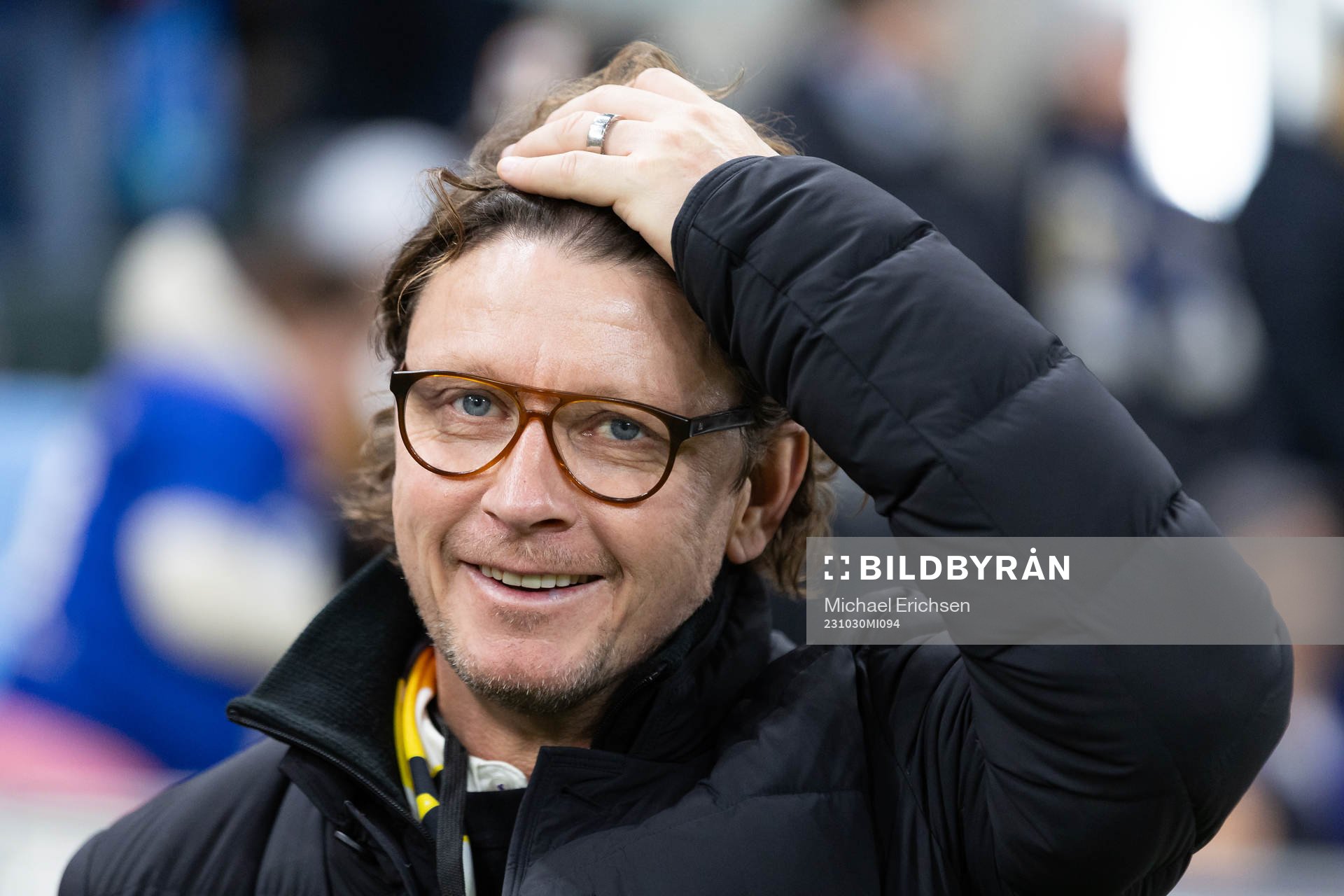 Elfsborgs klubbchef Stefan Andreasson innan fotbollsmatchen