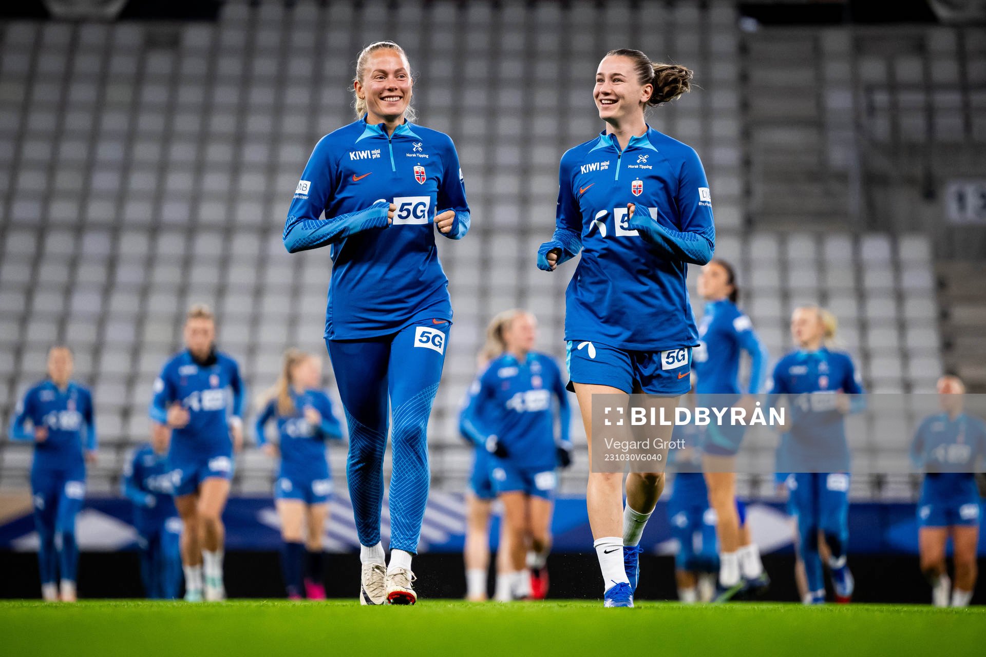 Guro Bergsvand and Elisabeth Terland of the Norwegian