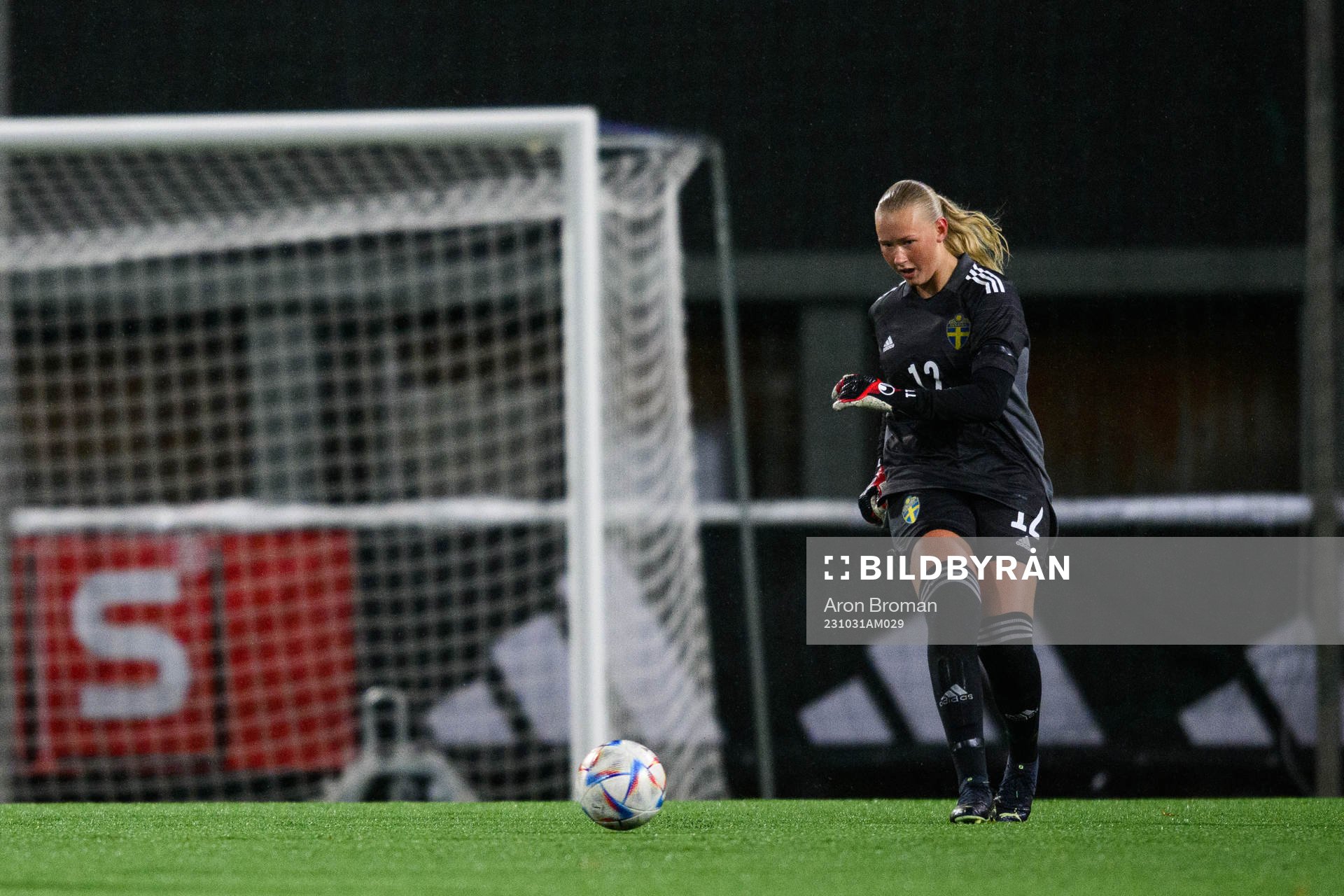 Goalkeeper Tilda Torstensson of Sweden