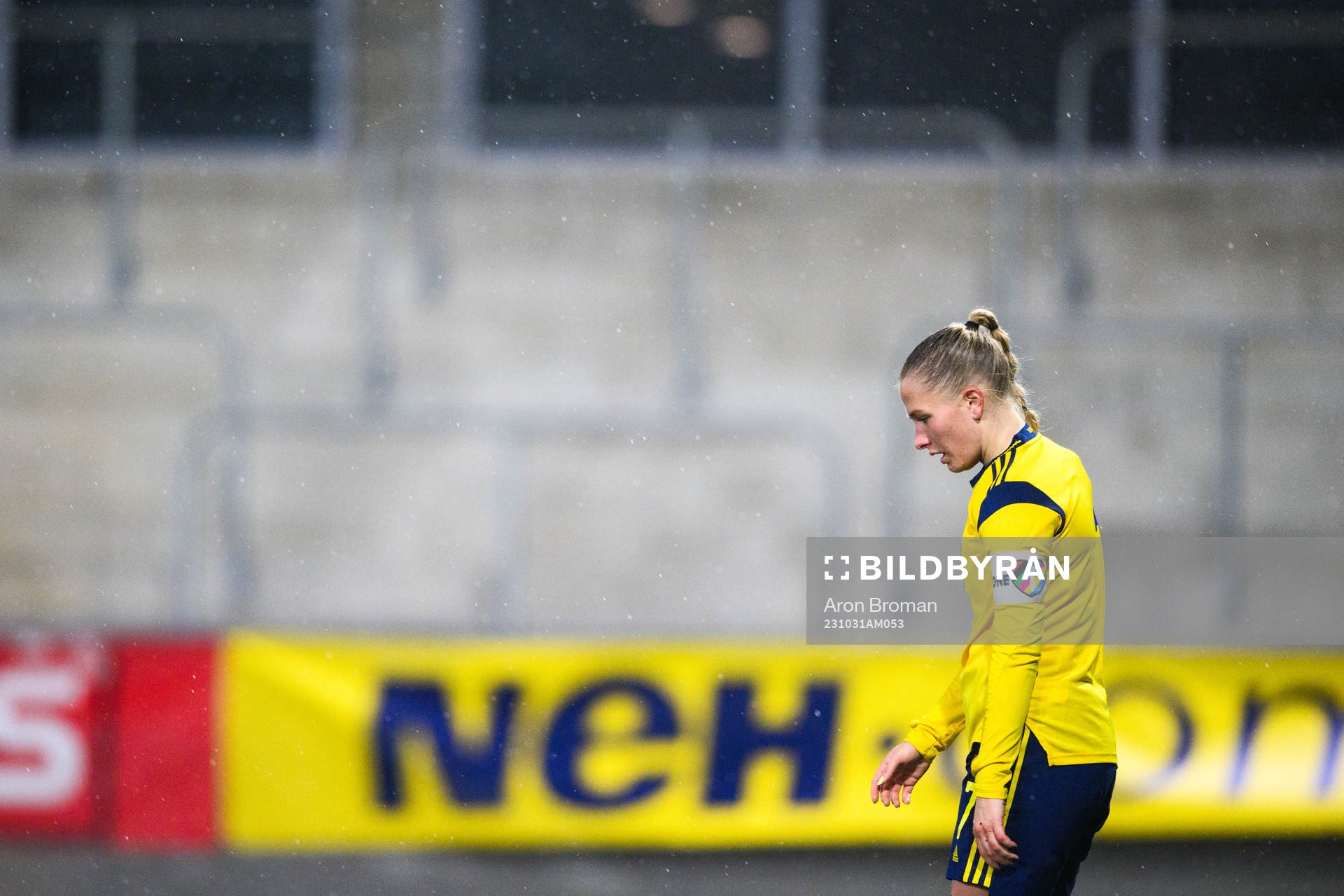 Tuva Skoog of Sweden looks dejected